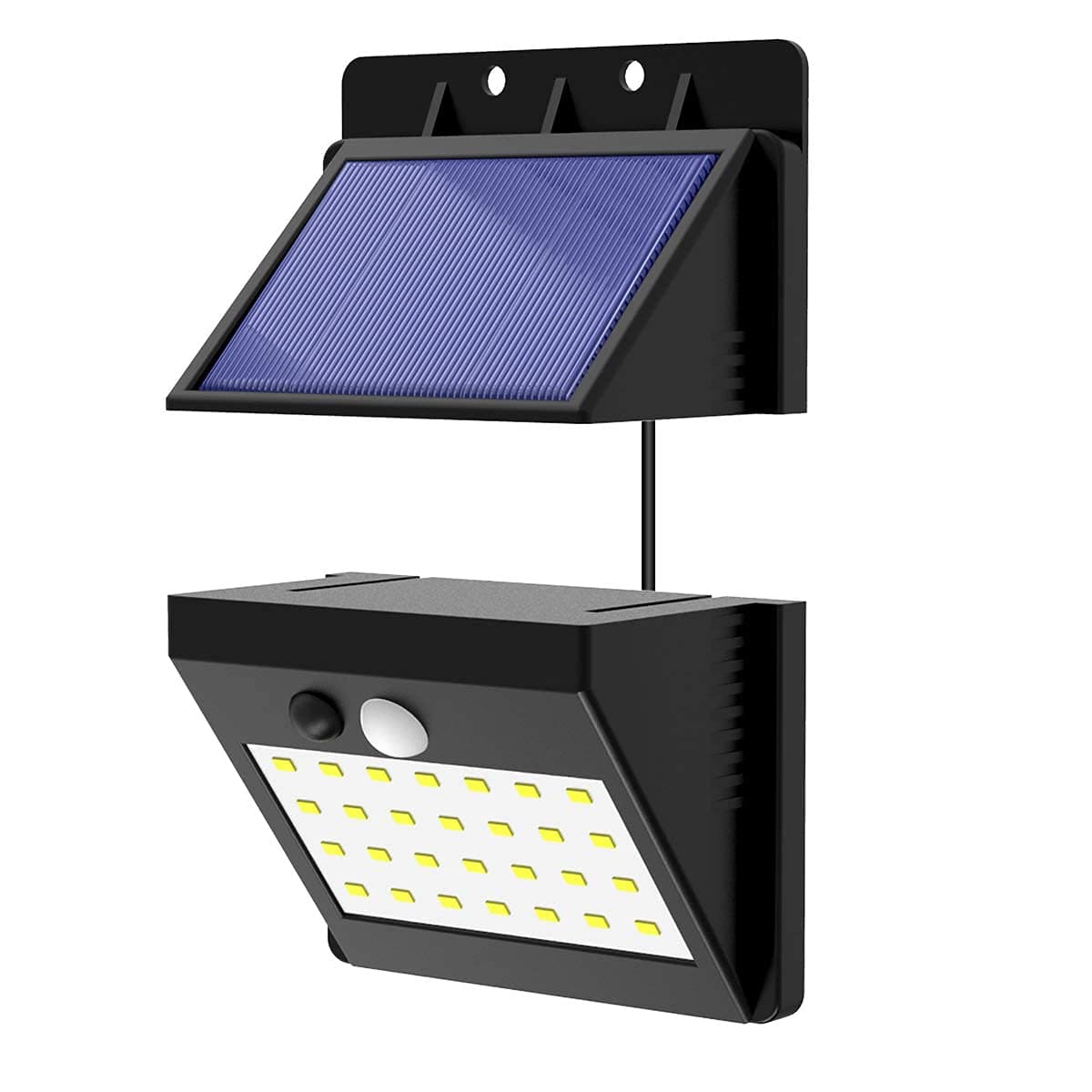 28 LED Separable Solar Lights Motion Sensor Security Lights, T-SUNUS Waterproof Solar Powered Outdoor Wall Lights with 3 Intelligent Modes for Garden, Fence, Yard, Stairs, Balcony, Stairs Pack of 1