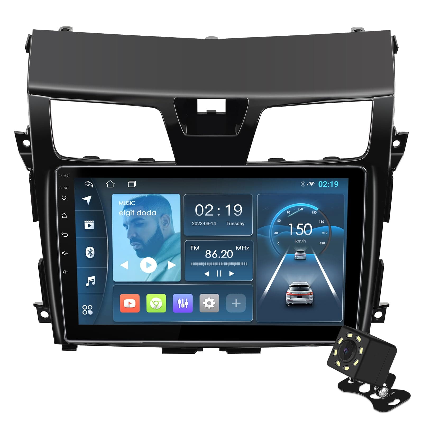 10.1 inches Android 10 Double Din Car Stereo for Nissan Altima 2013-2015 IPS Touchscreen Screen Car Radio with Carplay & Android Auto Support Backup Camera GPS FM Navi BT