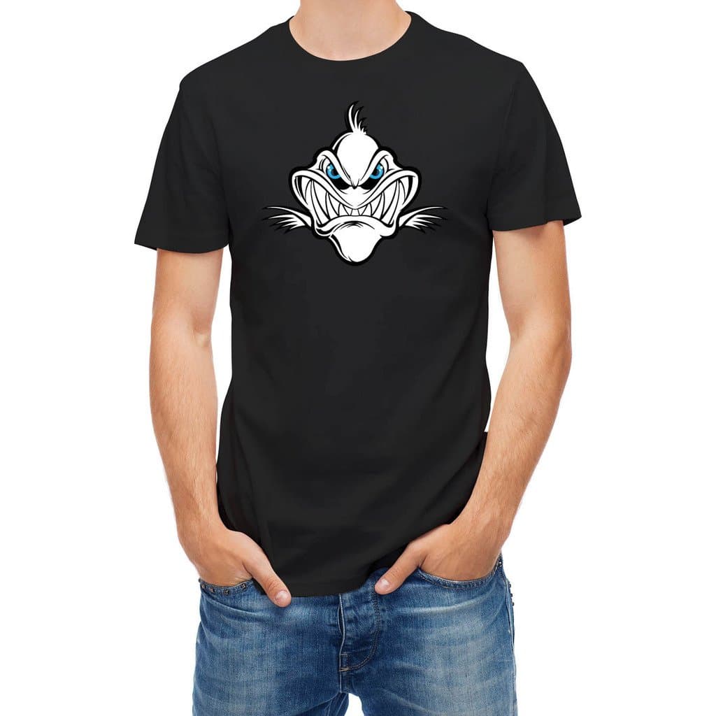 T Shirt Skeleton Fishbone Power Fishing Black XXL