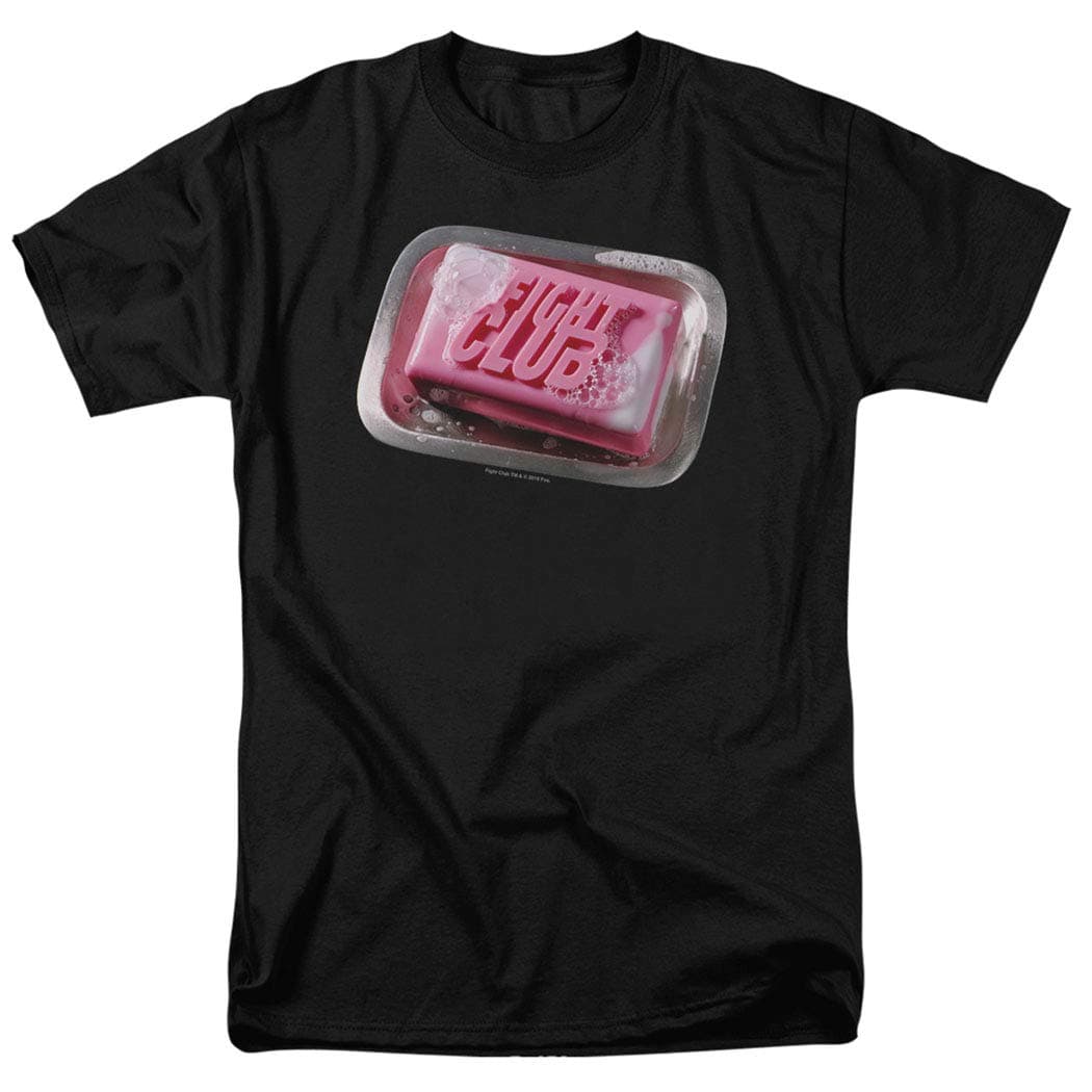 Popfunk Fight Club Movie Soap Logo T Shirt & Stickers (Large) Black