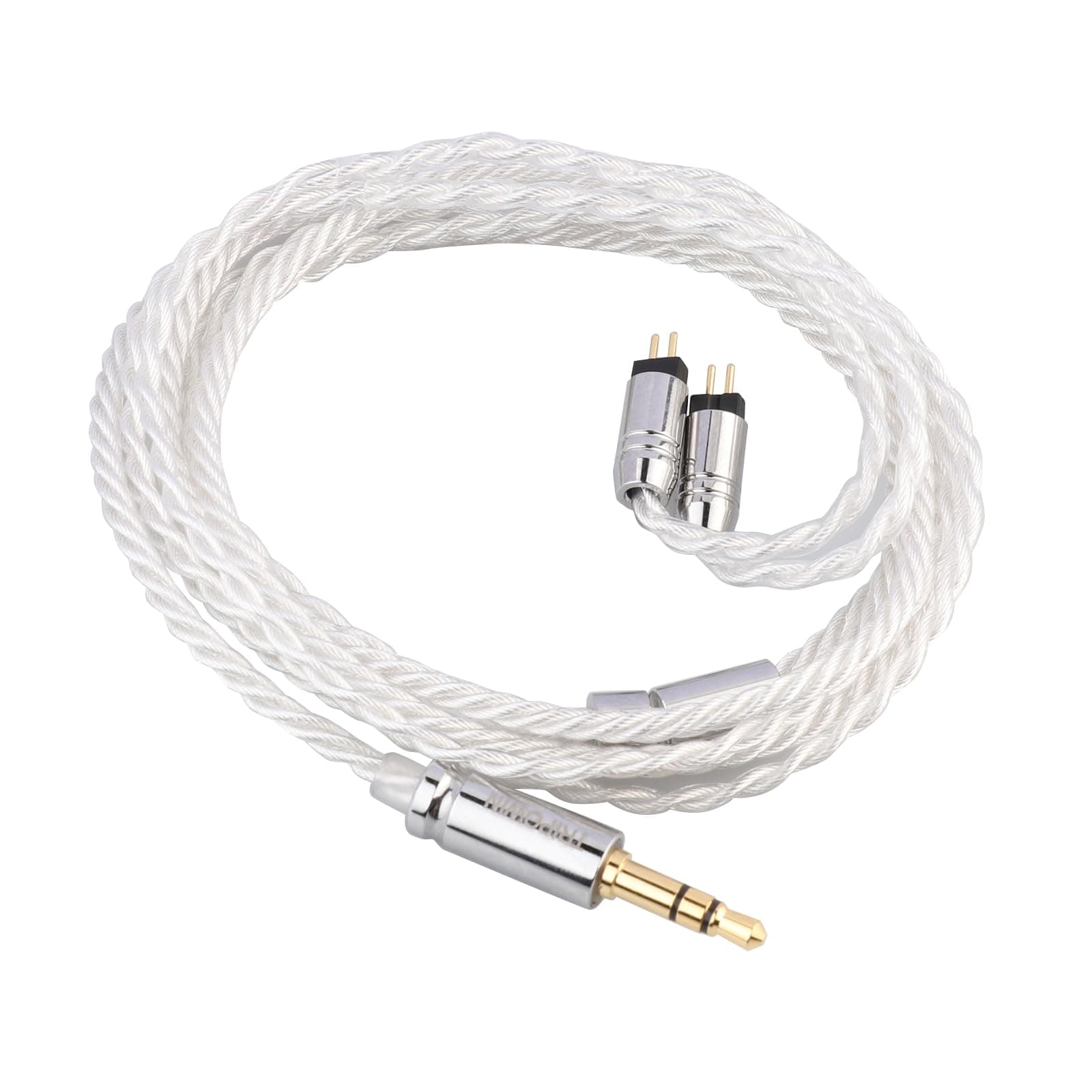 Tripowin Solstice 26AWG Silver-plated Copper HiFi IEM Cable for In Ear Monitor, for 7hz Zero Dioko T2 T3 PLUS Wan'er Cadenza QKZ HBB (2pin-0.78mm, 3.5mm)
