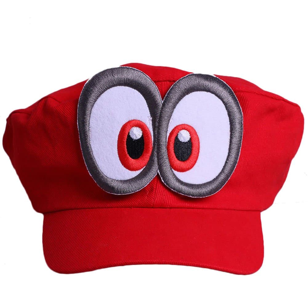 JCvCX Cute Katoon Cosplay Red Hat Baseball Caps with Double Big Eyes
