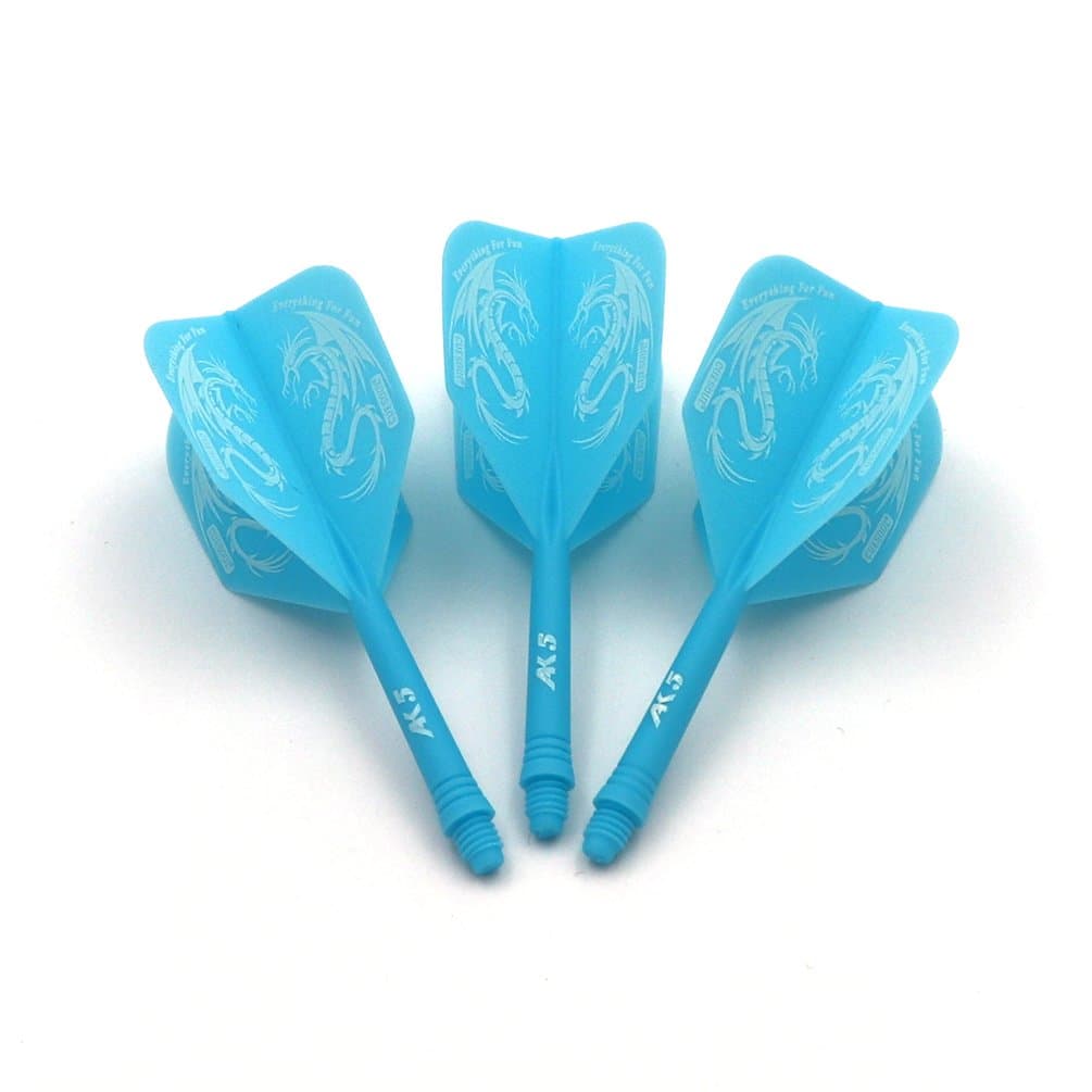 Jazz-Metal Integrated Dart Shaft and Flights for Steel tip Darts and Soft tip Darts