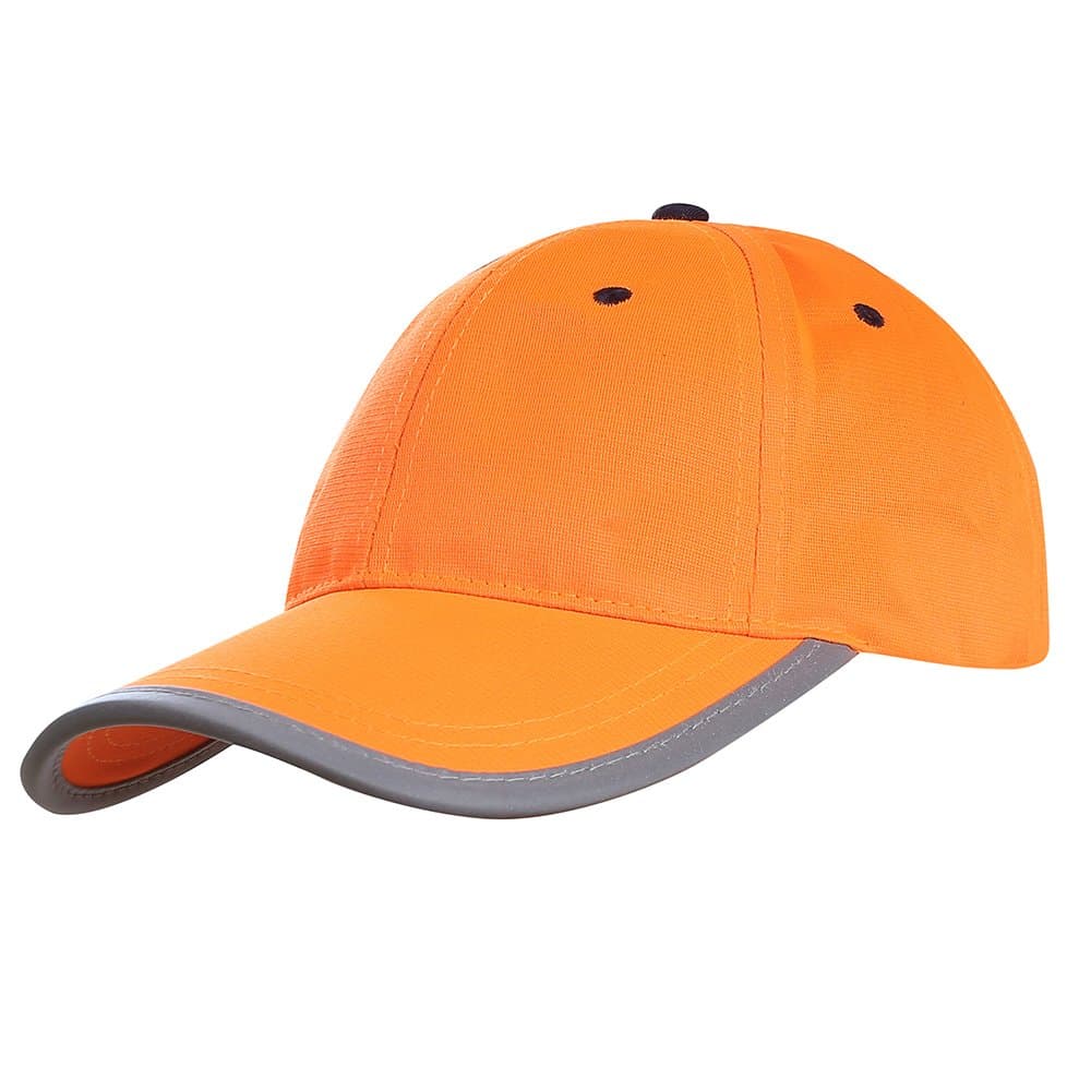 – Hi Vis High Viz Low Profile yellow orange Baseball Cap Reflective work cap