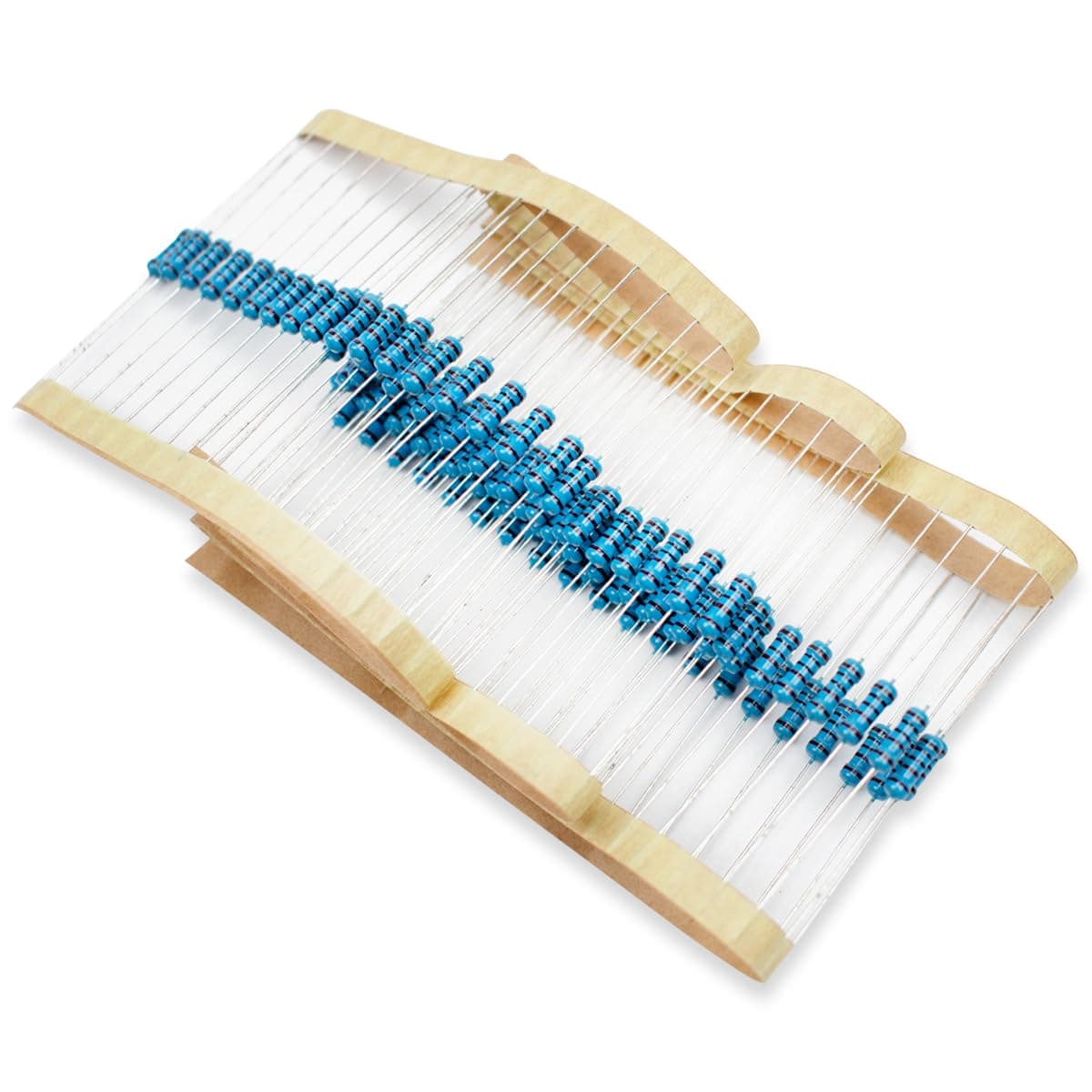 100 Pcs 1/2W 1% Tolerance 1K Ohm Metal Film Resistor Resistance for DIY Project and Experiments