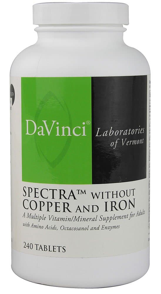 Davinci Labs - Spectra without Copper & Iron 240 tabs [Health and Beauty]