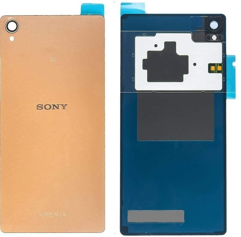 Spes® Repair kit: Original Battery Back Cover Battery Cover for Sony Xperia Z3 D6603/D6653 in Copper Gold with NFC Antenna + Adhesive Film + Tool Kit + (Change Back Covers)