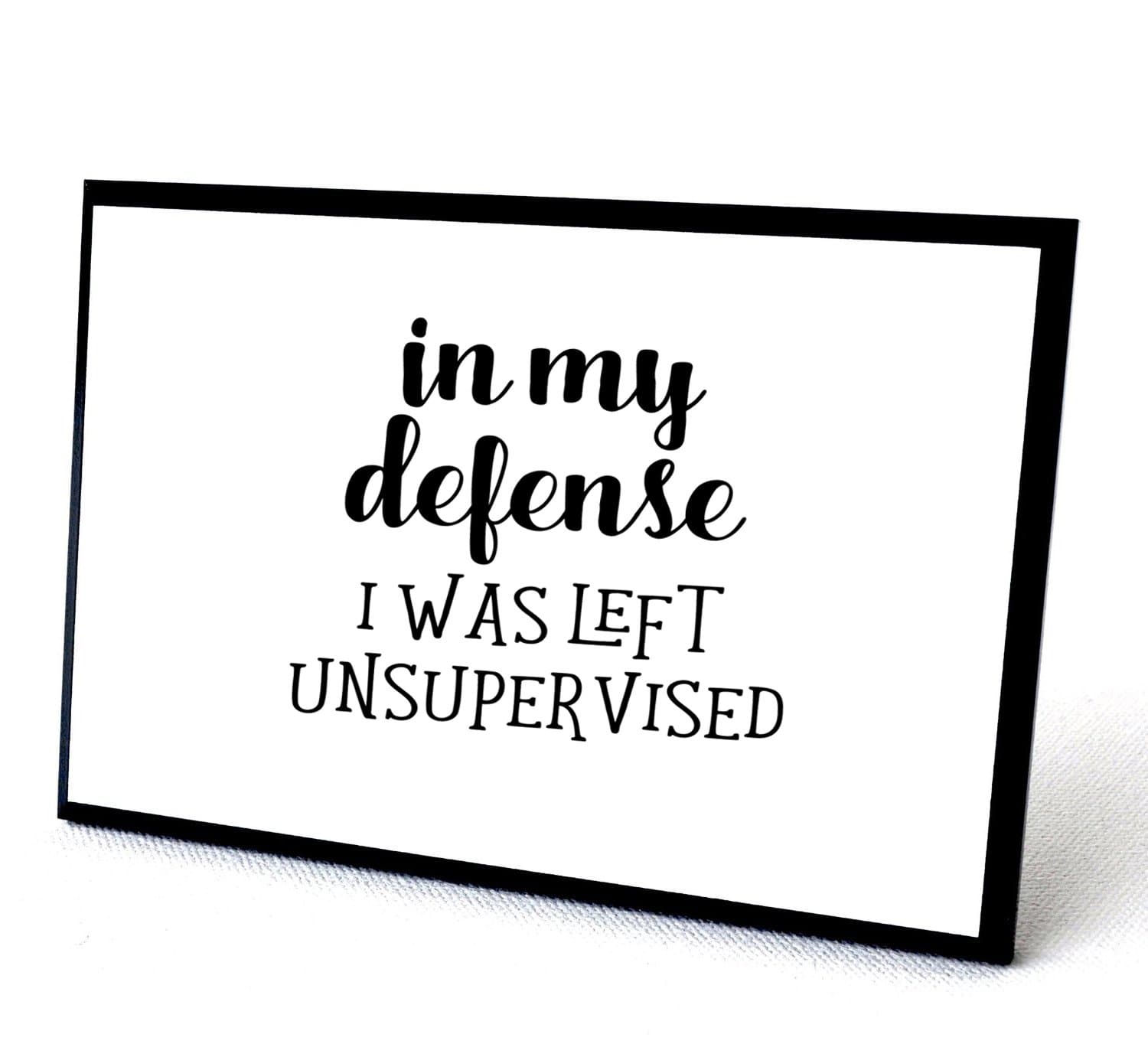 Funny Signs for Office, Humorous Signs, Funny Wooden Signs, Humorous Wall plaques Sayings, Quality Wood Sign 4"x6"