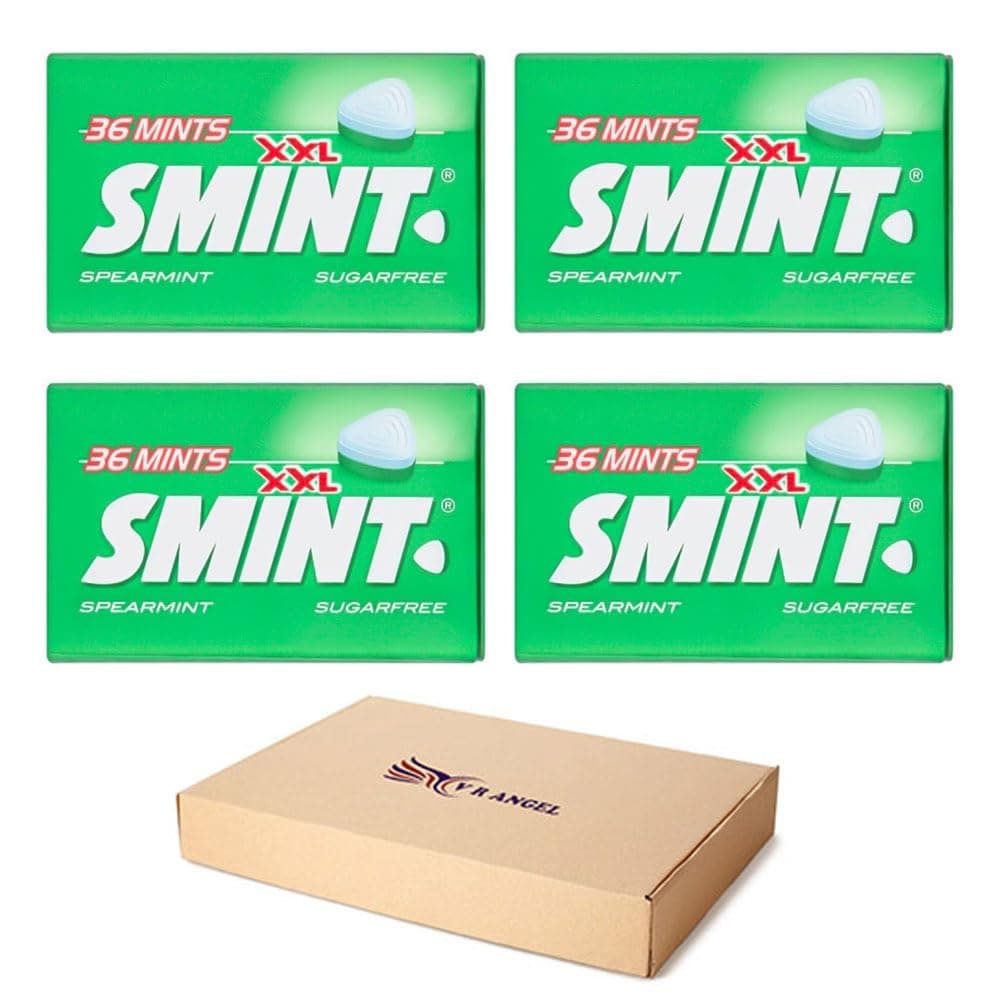 Smint Spearmint XXL 4 Packs Convenient 25g Tins Sold By VR Angel