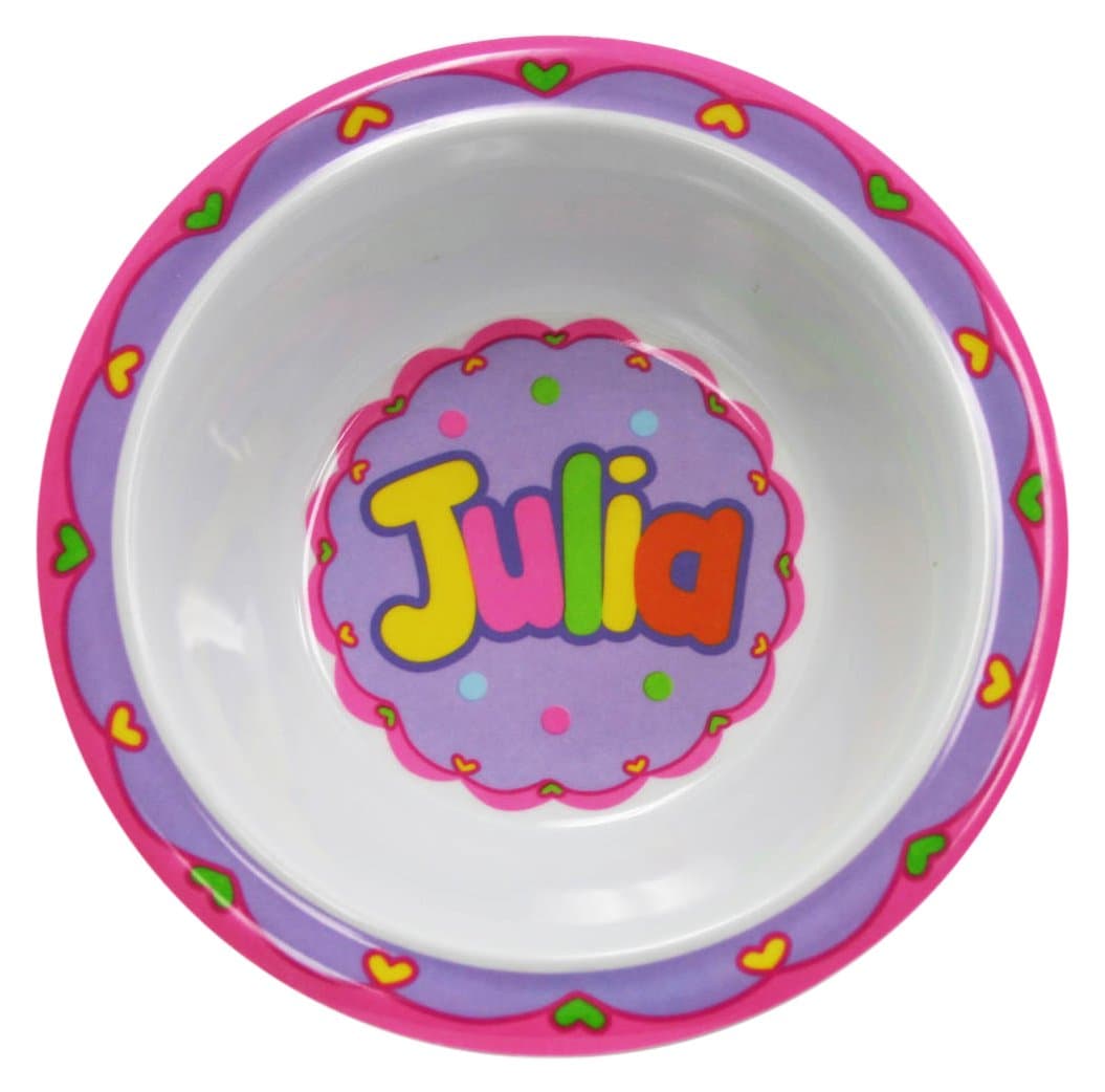 Julia USA Personalized Bowl