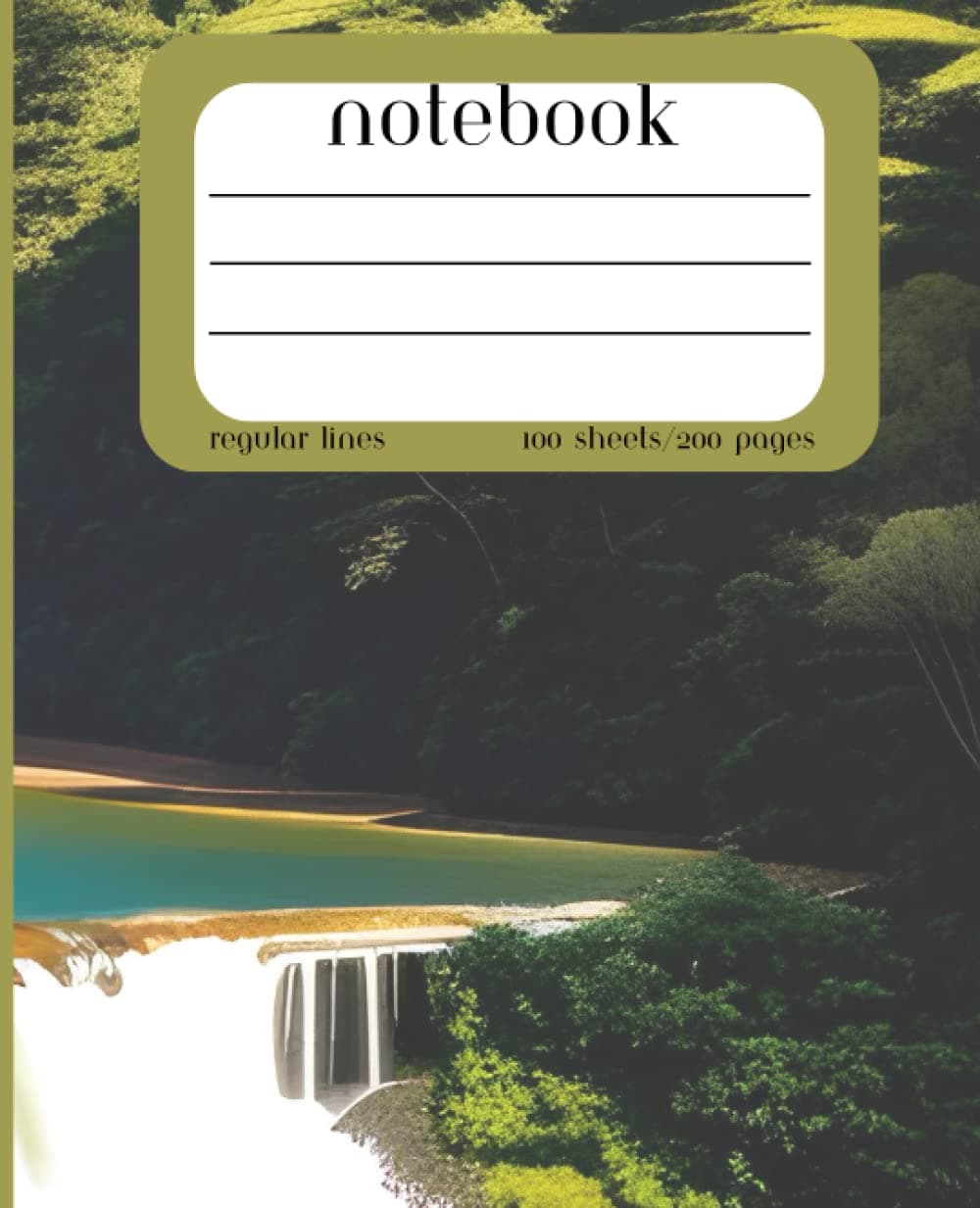 Mountain Flow: An Inspiring Journal for Adults, Teachers, Students, and School Suppliers - Regular-Lined, 7.5 x 9.25in, 200 Pages for Creative Thoughts, Journaling, and Goal-Setting