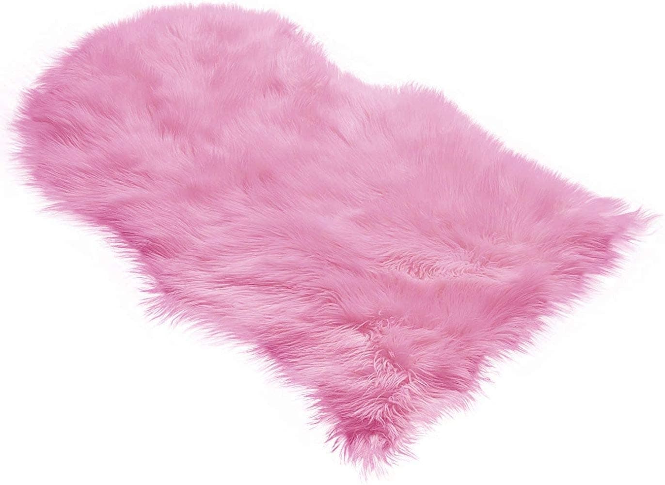 Super Soft Sheepskin Chair Cover Seat Cushion Pad– Excellent Quality Faux Fur Rug – Modern, Stylish Design – Used As an Area Rug Or Across Your Armchair – Back Lining Suede Fabric 2ft x 3ft