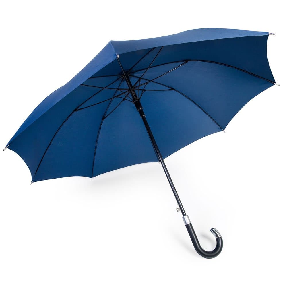 DAVEK ELITE UMBRELLA (Navy Blue) - Quality Cane Umbrella with Automatic Open, Strong & Windproof