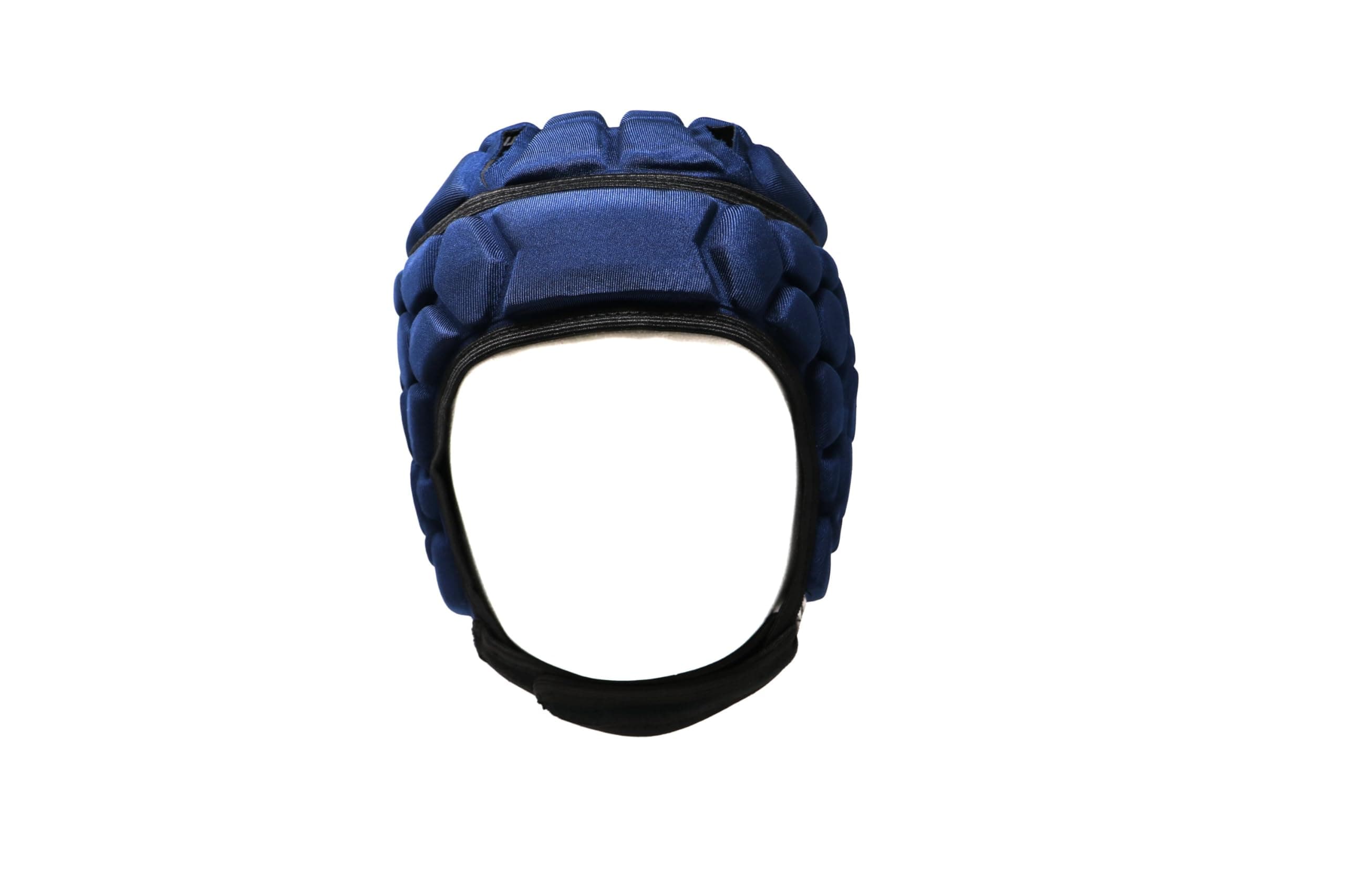 Heat Pro Helmet - Soft Padded Headgear - Rugby -Flag Football - Youth and Adult Sizing 7 on 7-7v7 Soft Shell- Epilepsy Head Fall Protection, Navy
