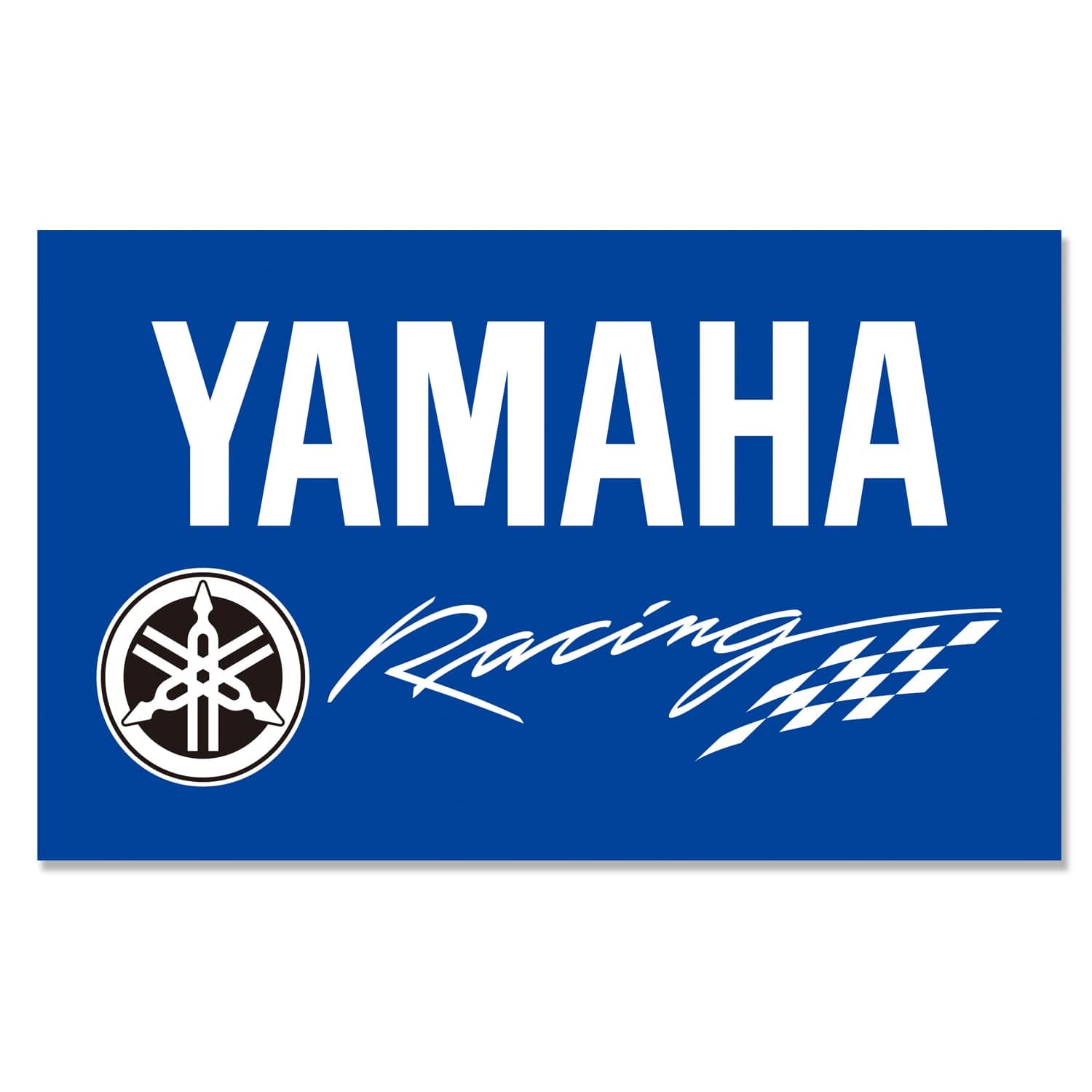 Racing Car Decor Flag for Yamaha Motorcycle, 3 ft x 5 ft, Polyester, Vivid Color HD Printing, Exhibition, Garage, Porch Decoration