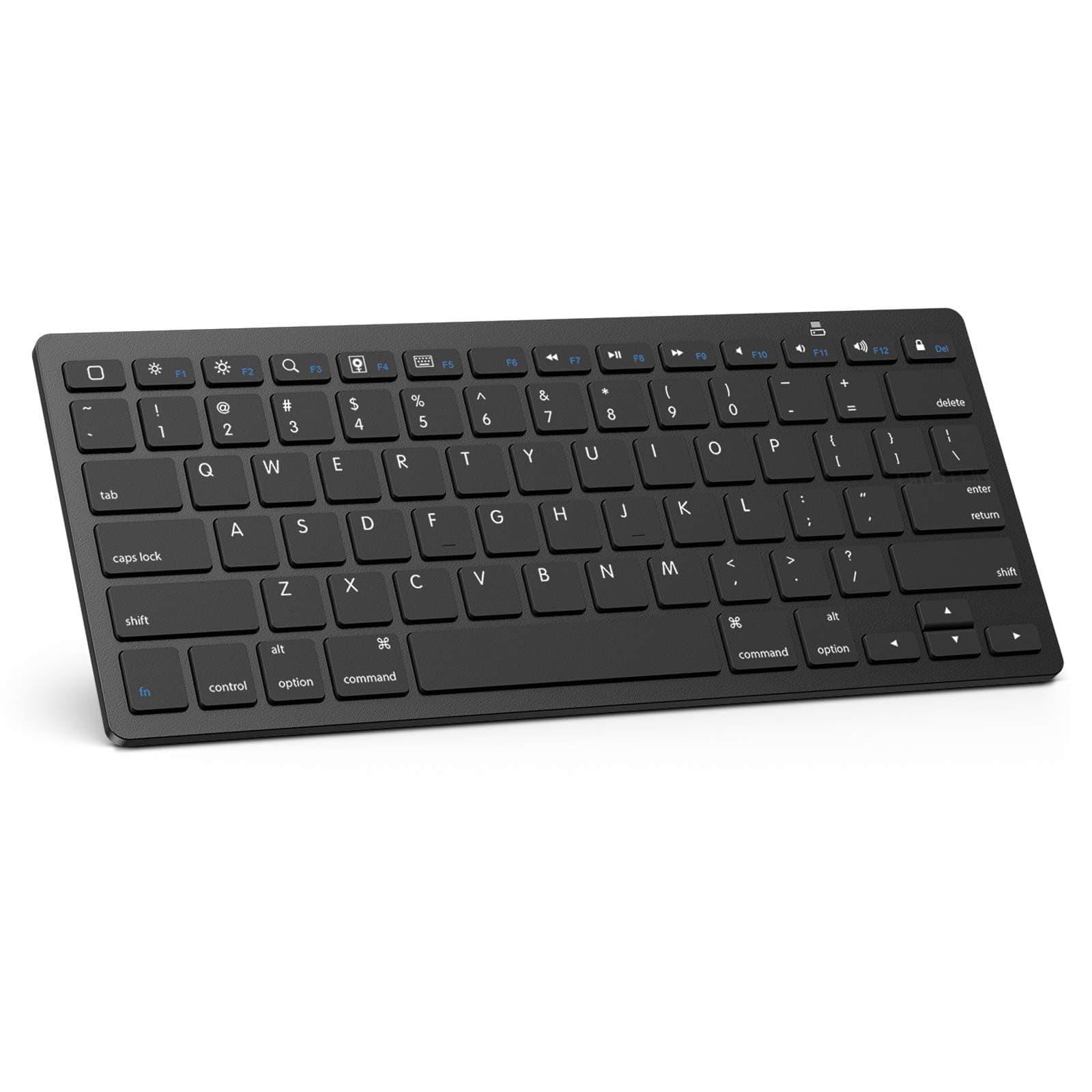 OMOTON Bluetooth Keyboard Compatible with iPad A16 11th 10th Generation, iPad 10.2 (9th/8th/7th), iPad Pro 13/12.9/11 inch, iPad Air/Mini and More iOS Devices, Black