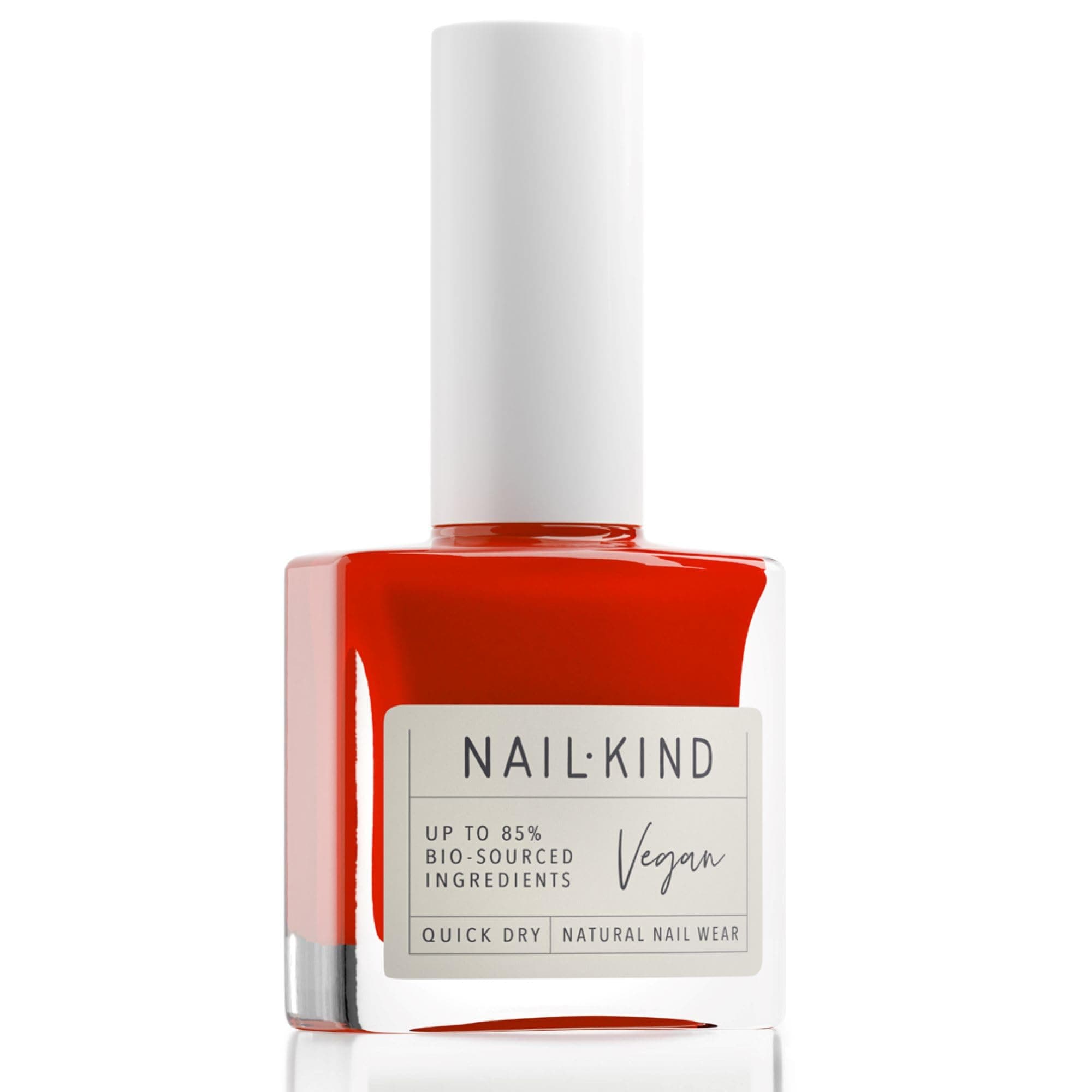 Burnt Orange Nail Polish - Burning Love - Bright Red Nail Varnish - Vegan Nail Lacquer - Peta Certified Cruelty Free - Quick Drying Long Lasting Chip Resistant Manicure - 8ml