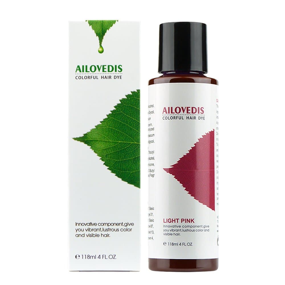 4 fl oz Light Pink Semi Permanent Hair Color Dye Long Lasting Unisex Hair Dye