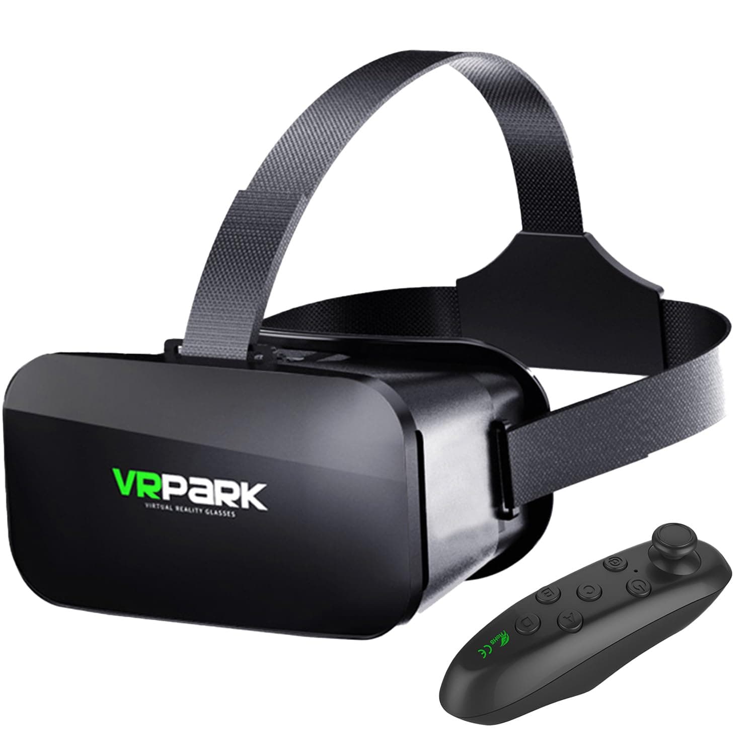 VR Headset for Phone with Controller, Virtual Reality Goggles Set vr Headset for Kids and Adults for VR Game Video Movies Education, Compatible with iPhone 16/15/14/13/12 Samsung Android 4.5-6.7"