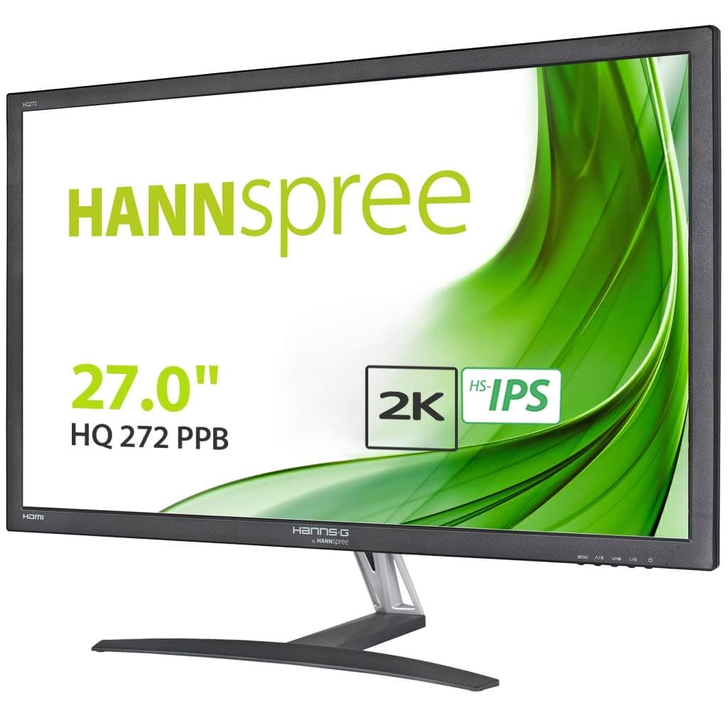 HANNspree HQ272PPB 27-Inch WQHD HDMI DisplayPort HS-IPS Monitor - Black