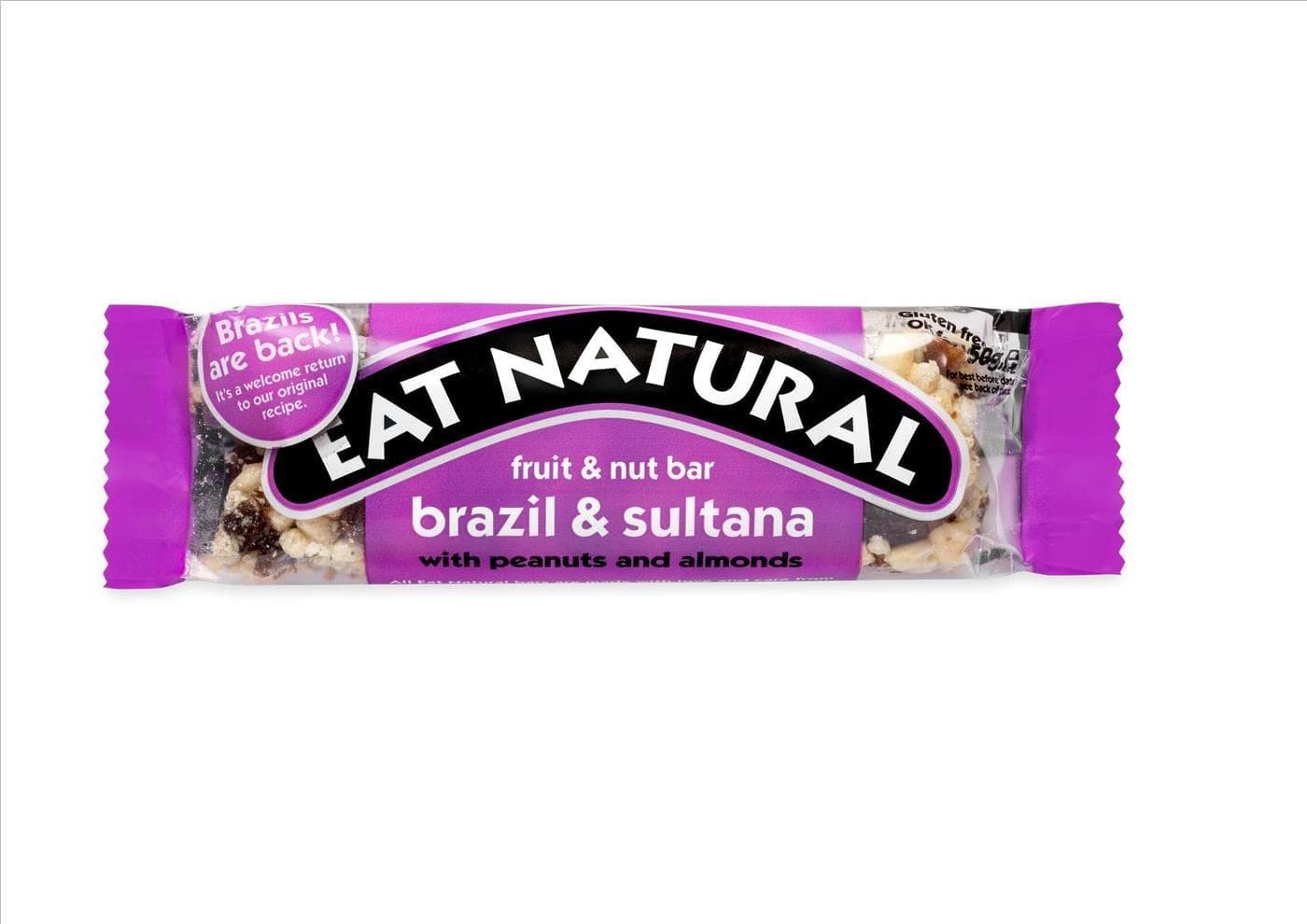 Eat Natural Fruit & Nut Bar Almond & Sultana 50g (Pack of 12 x 50g)