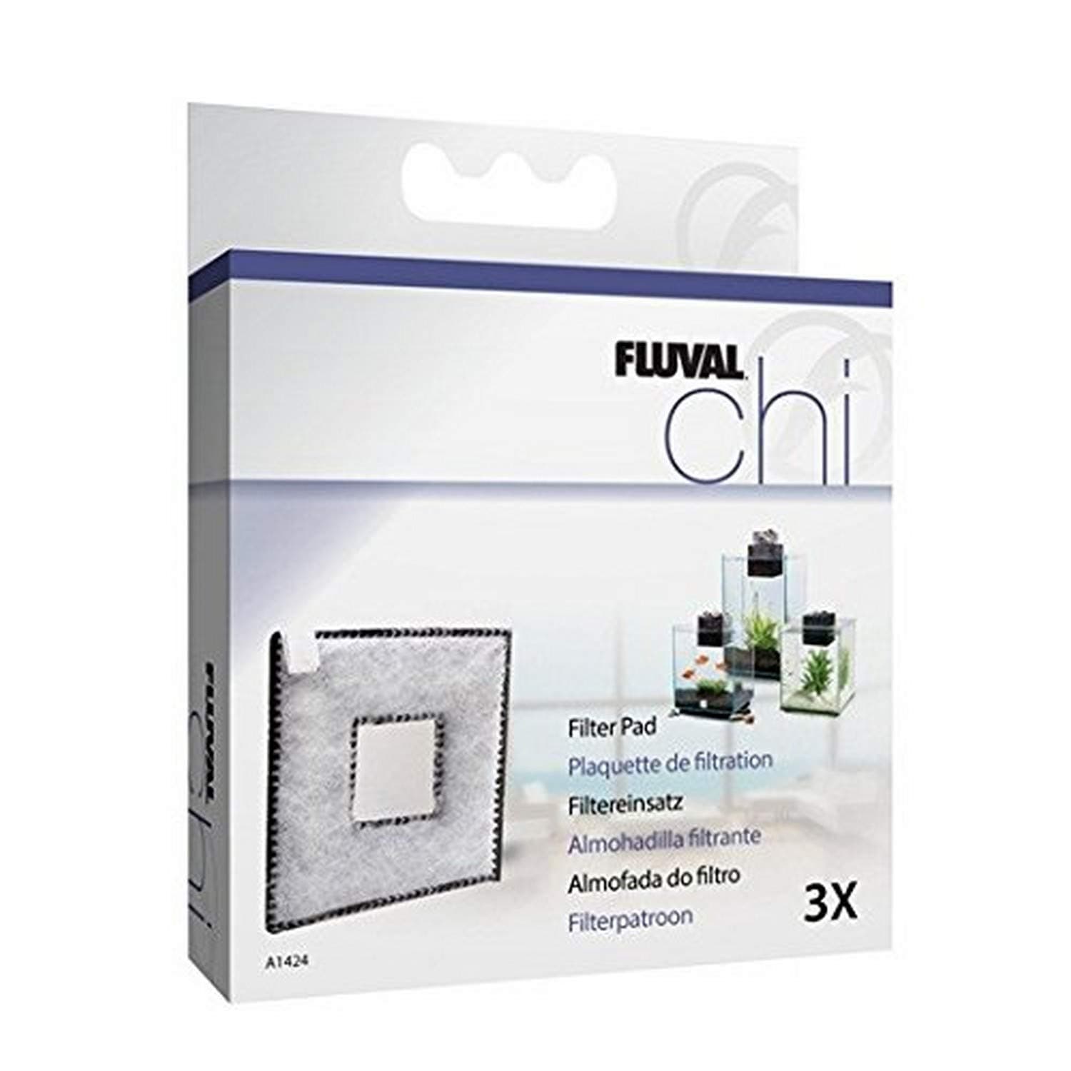 Fluval Polyester Filter Pad for Fluval Chi 19 L and 25 L Aquariums, 2 Pack