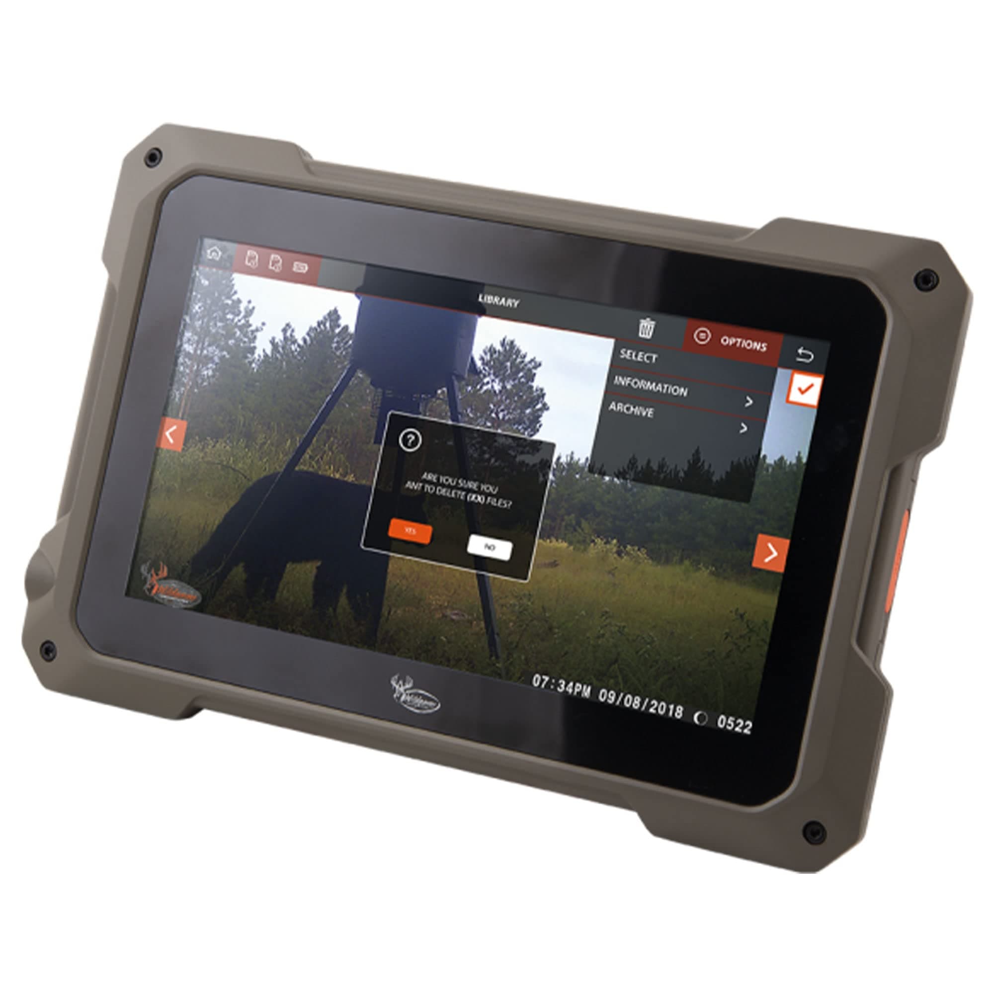 Wildgame Innovations VU70 Trail Tablet Dual Sd Card Viewer, Dark Green