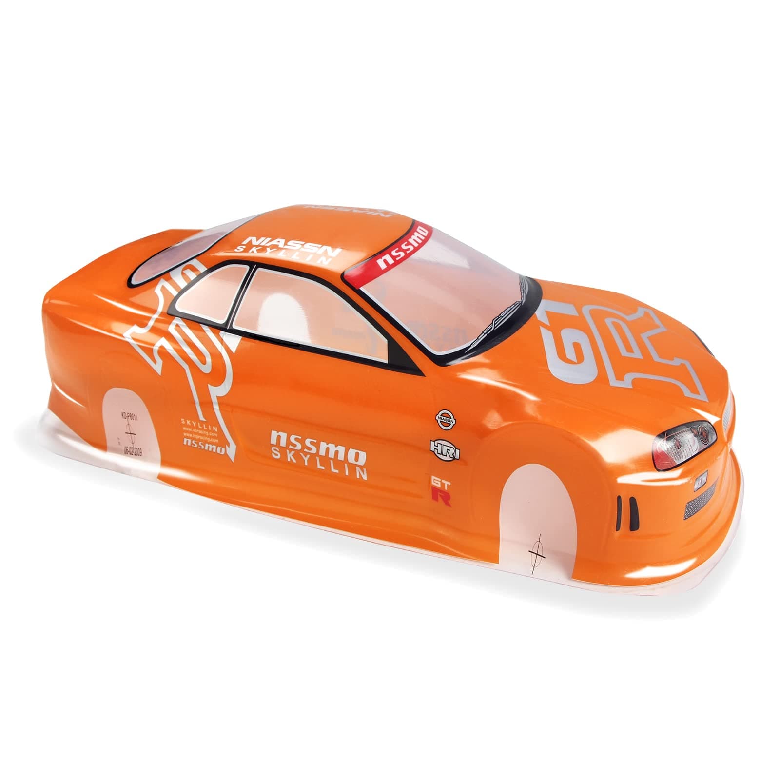 Manrock 1/10 Scale RC Painted Drift Racing Touring Onroad Car Body Shell GTR Orange
