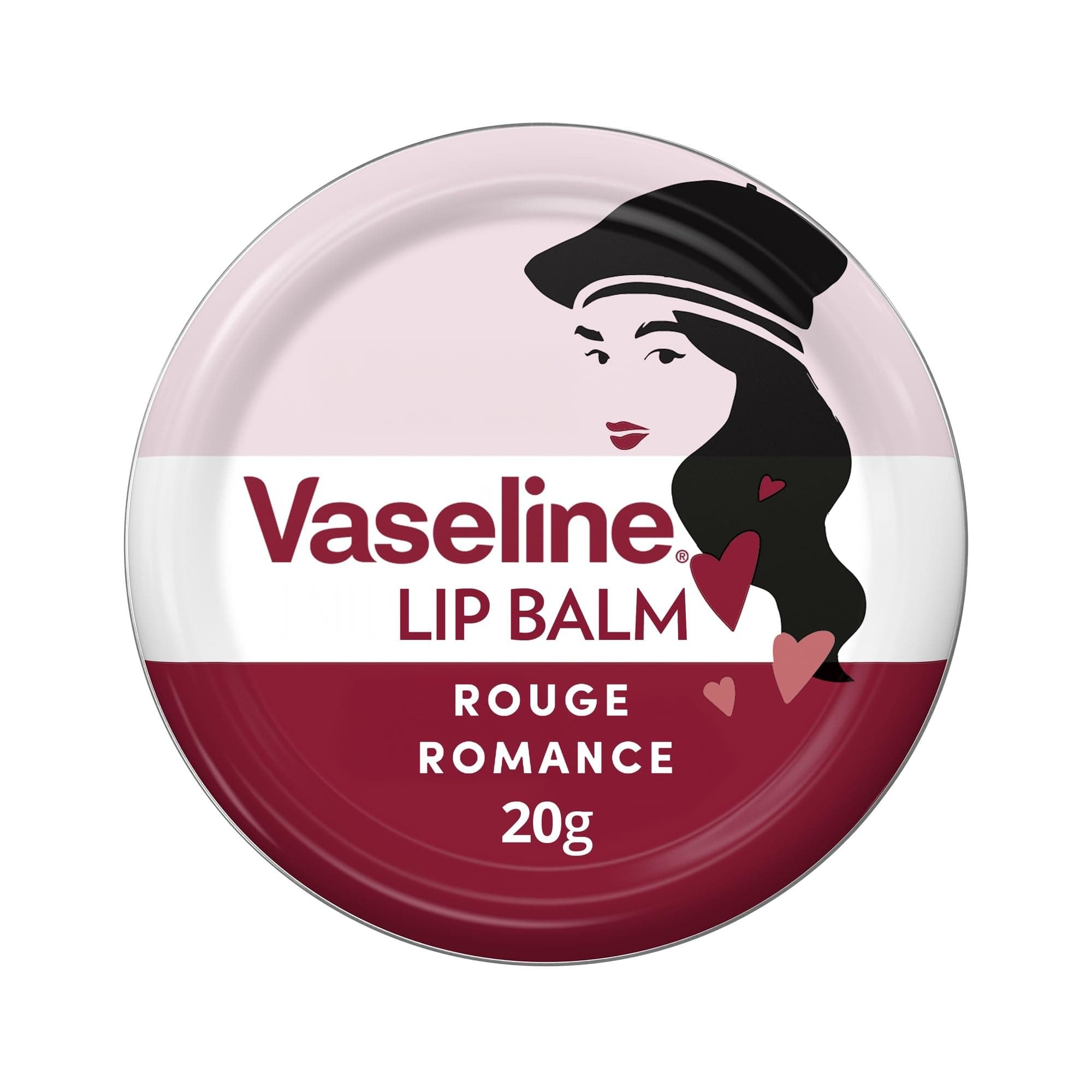 Vaseline Rouge Romance Lip Balm Tin Limited Edition x Emily in Paris For moisturisation and a deep red Parisian tint 20 g