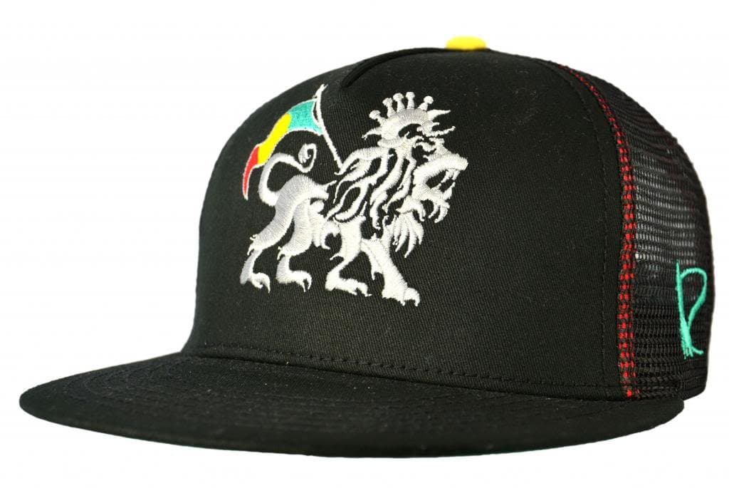 Rocket448 Men's Jamaica Zion Snapback Adjustable Black