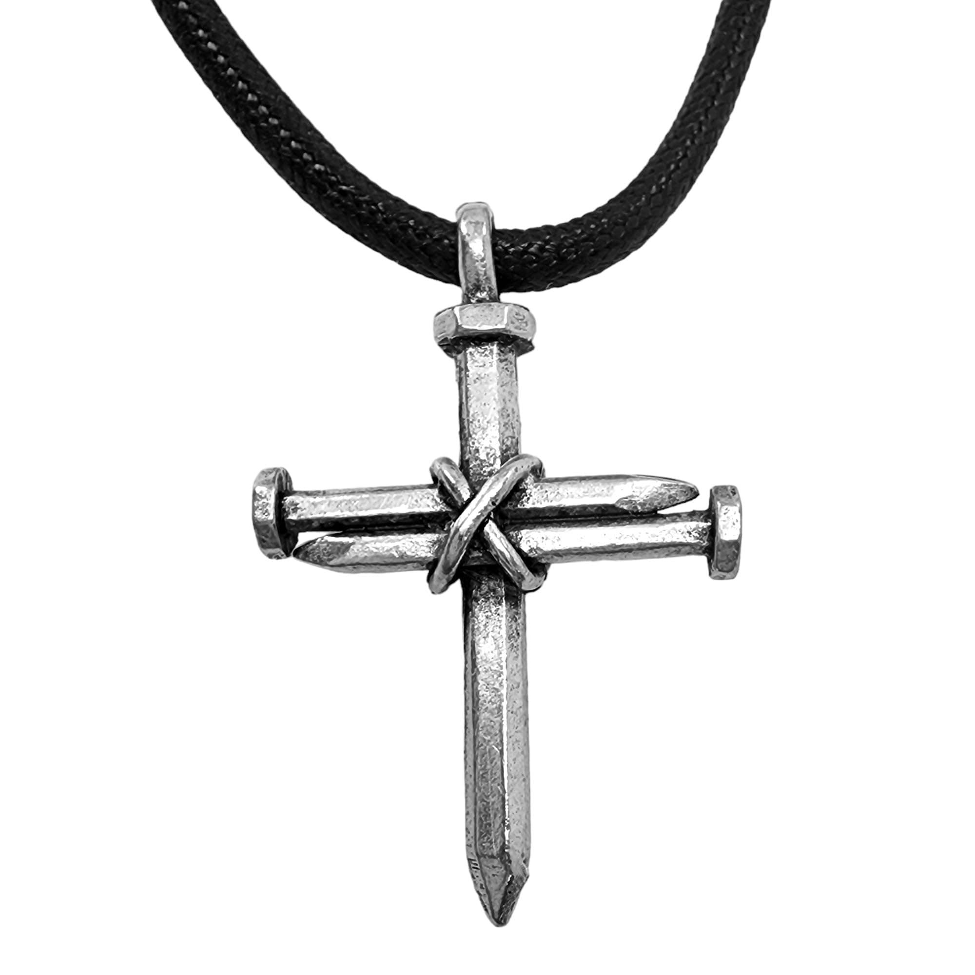 Antique Nail Cross Necklace