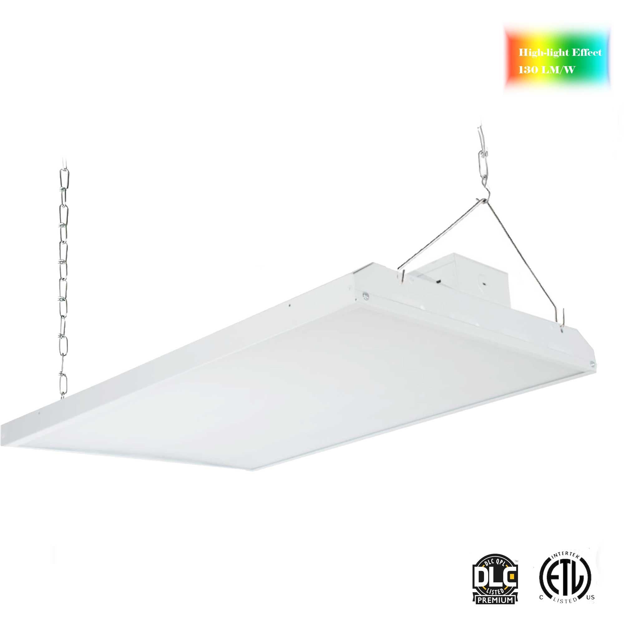 LED Linear High Bay Light 160W 20800 Lumen [450W Fluorescent Eq.] ,5000K , 1-10v Dimmable, DLC 4.2 Premium Commercial LED Warehouse Lighting -Super Bright | Energy Saving