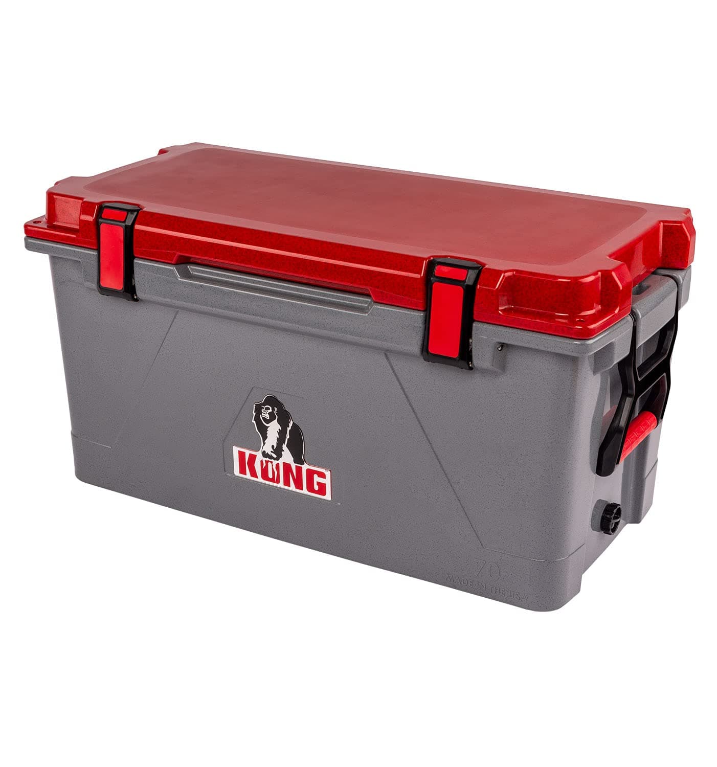 KONG Coolers | 70 Quart Cooler | Made in The USA | Durable Rotomolded Cooler (Rugged Red)