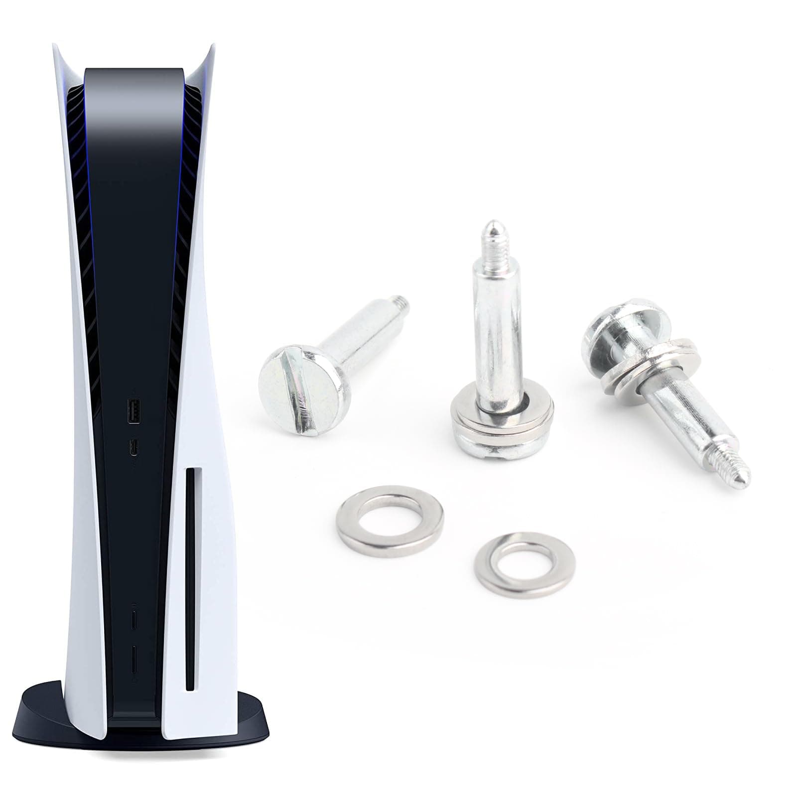 YWLRONG 3PCS Base Stand Screws for Sony Playstation 5 PS5 Vertical Fixing Screw Replacement for PS5 Games Console Bottom Holder