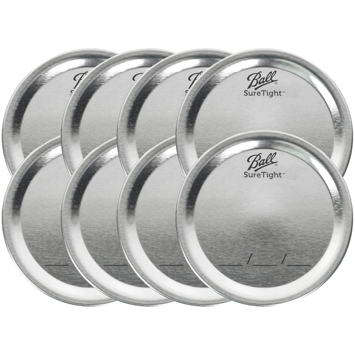 BallRegular Mouth Lids and Ring Bands for Glass Mason Jars, Used for Canning, Pickling, Juice, Jam, Jelly 12-Count, Pack of 8 (96-Lids/Bands Total)