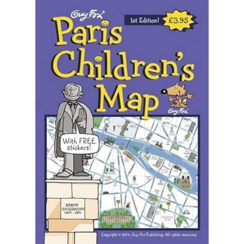 Guy Fox Maps for Children: Paris Children's Map