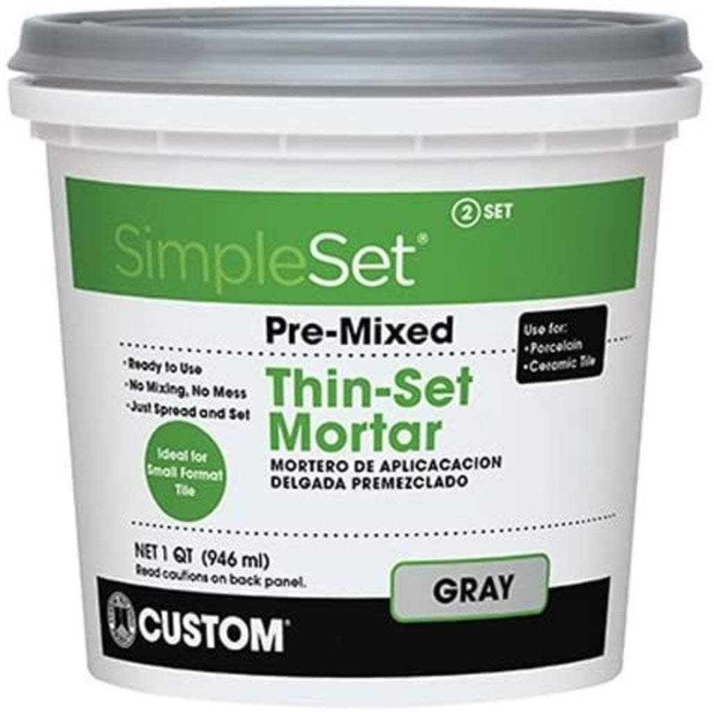 BLDG Products SimpleSet Pre-Mixed Thin-Set Mortar 1 QT