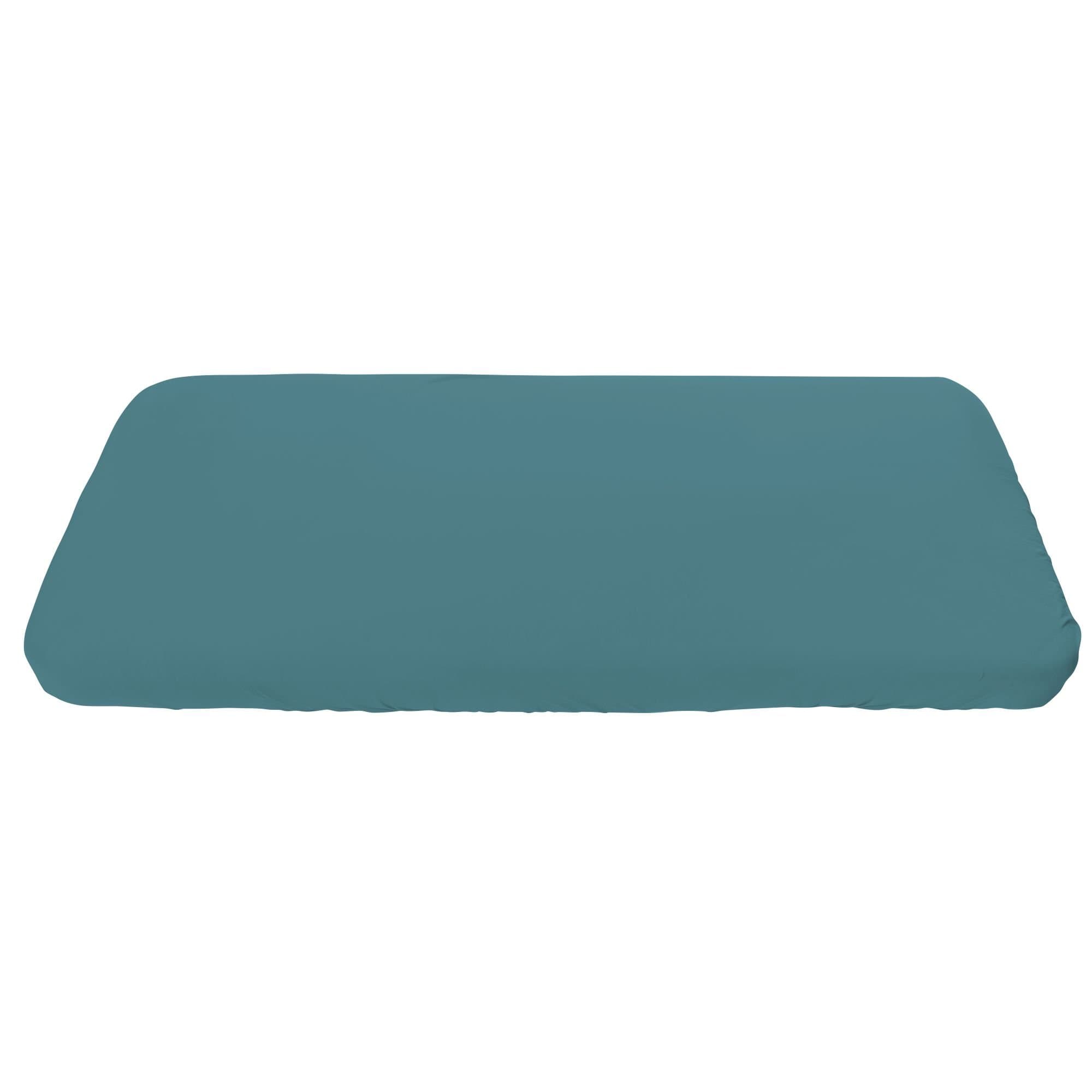 Fitted sheet blue, organic cotton 70x160 cm