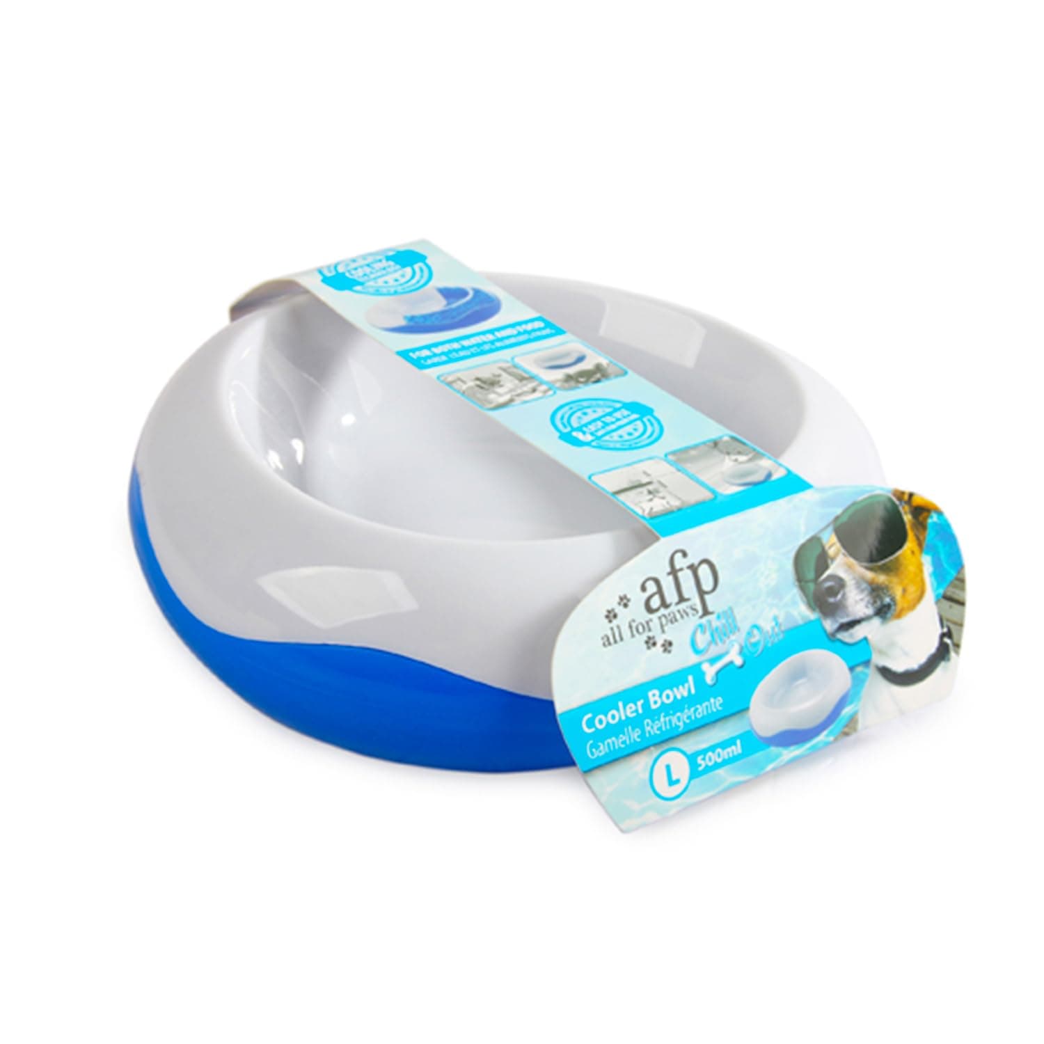 All For Paws Chill Out Cooler Food Bowl, Large, 7.45 Kg