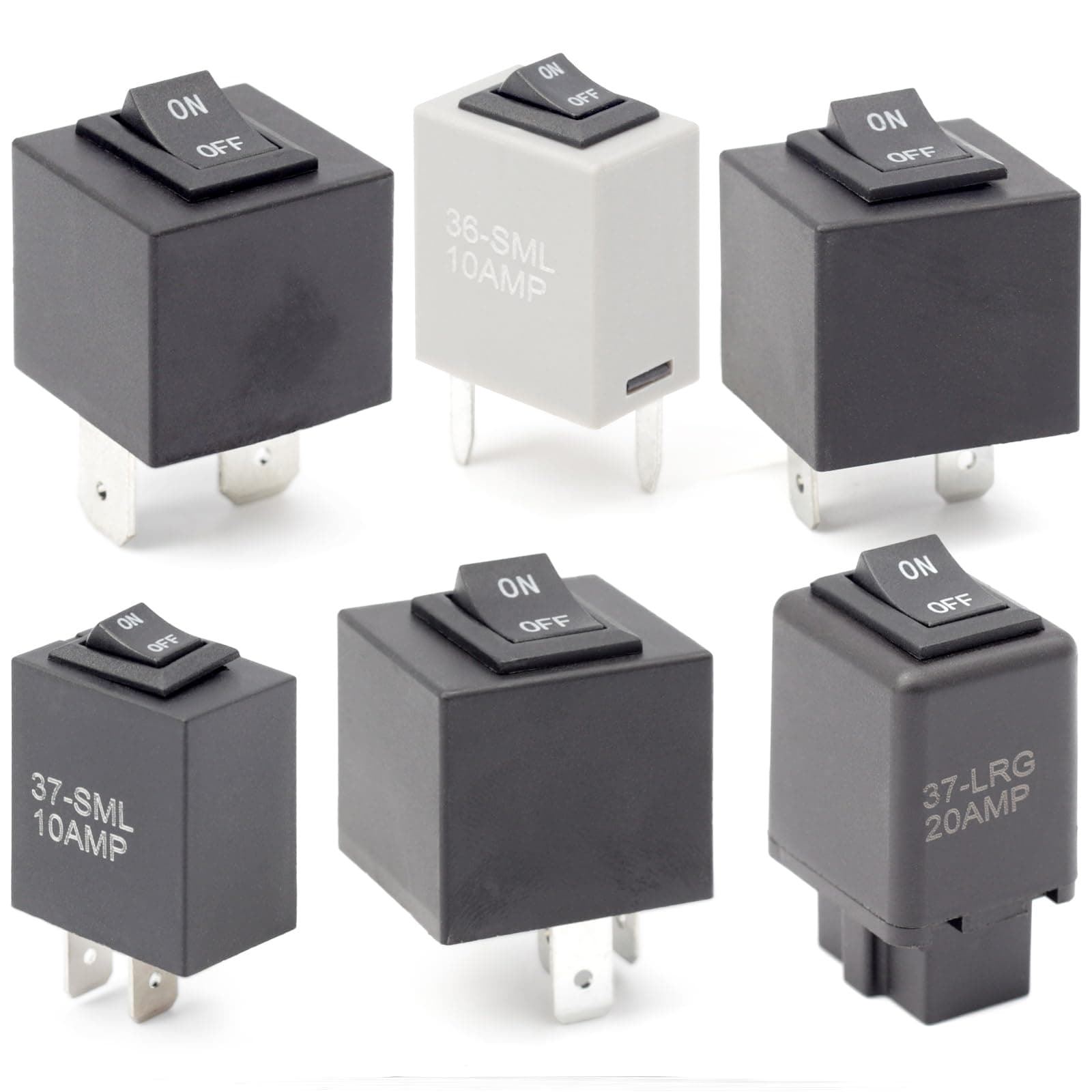 YUXIVCNE 9038 Fuel Pump Relay Bypass Master Kit - Pack of 6 Relay Tester Diagnostic Scan Tool Bypass Switch Kit - Replaces 9036 9037