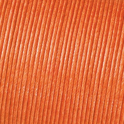 Kumihimo Cord Cotton Waxed ø 1 mm / 6 m Orange