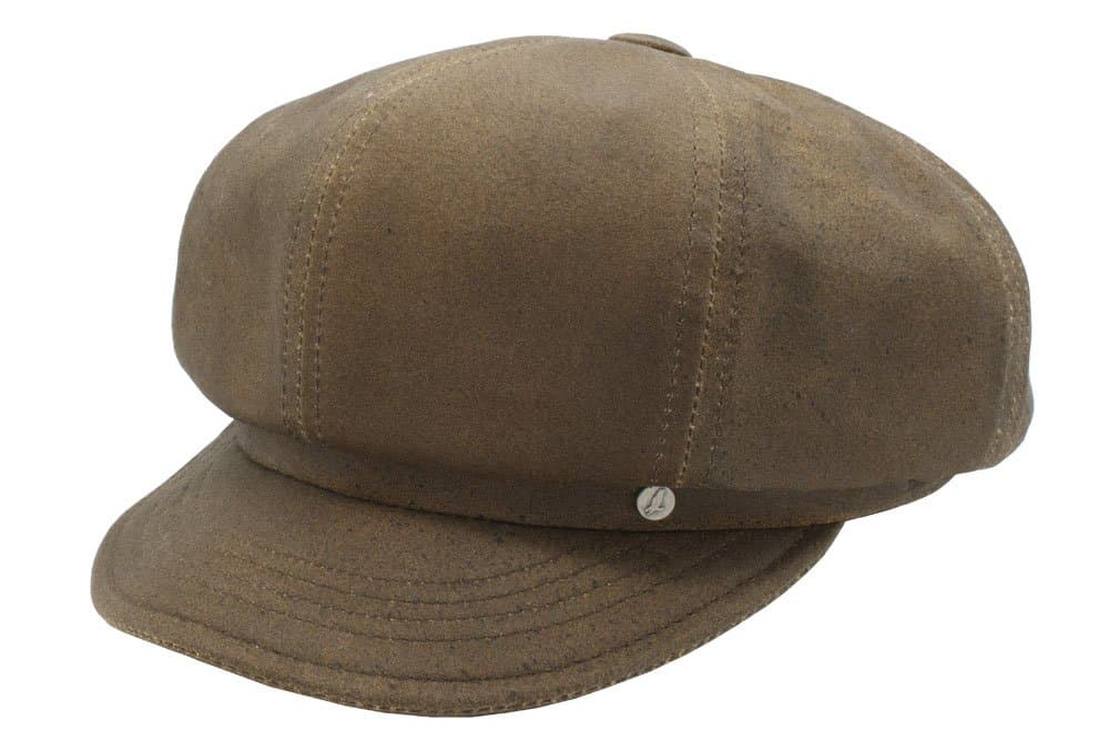 Emstate Premium Lambskin News Boy Made in USA (Distressed Brown Suede)