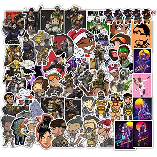 Meet Holiday Apex Legends Gaming Stickers Waterproof Vinyl Scrapbook Stickers Car Motorcycle Bicycle Luggage Decal Laptop Stickers (APEX Legends)