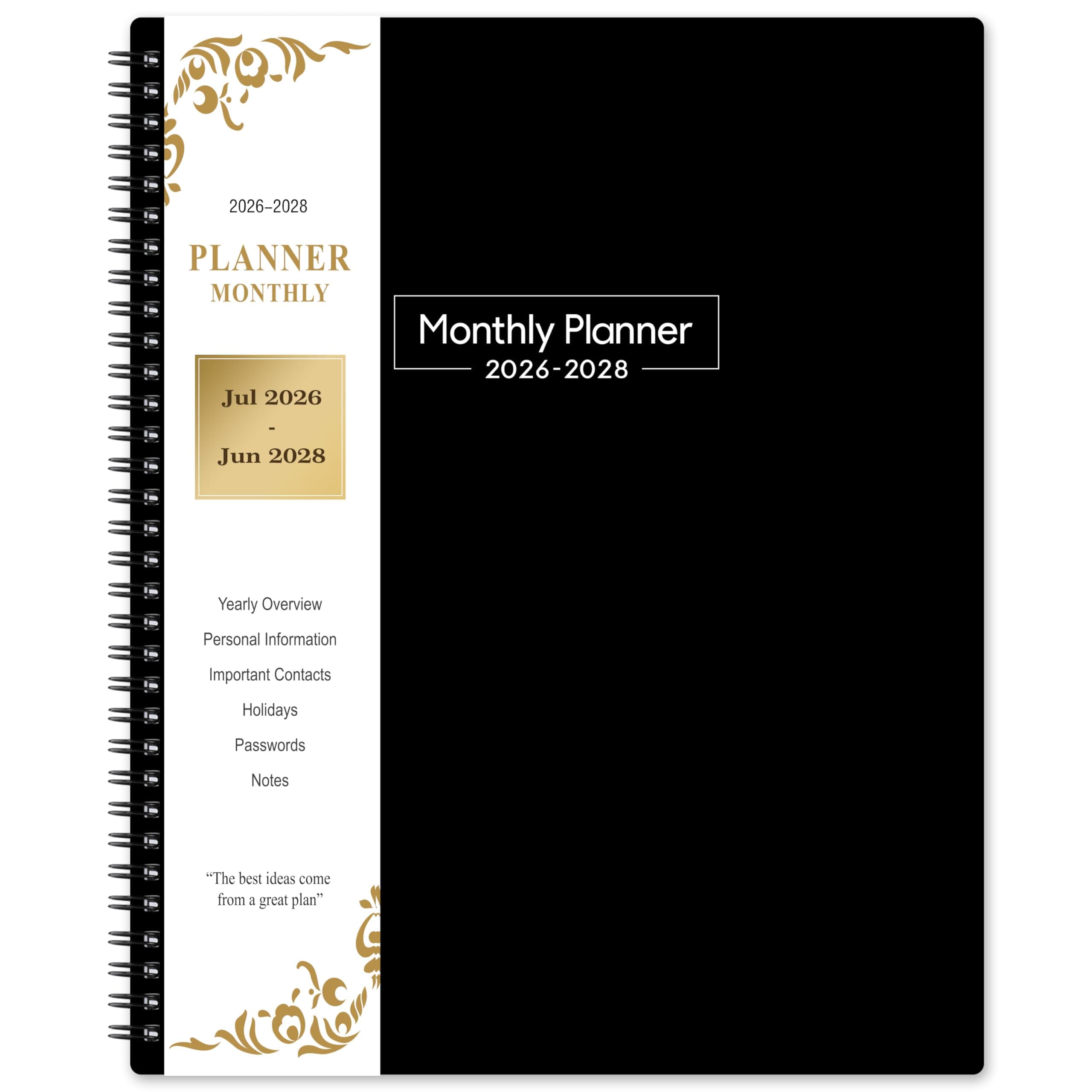 2026-2028 Monthly Planner - Monthly Planner from July 2026 to June 2028, 2026-2028 Planners 8.5'' x 11'', 24 Tabs, Inner Pocket