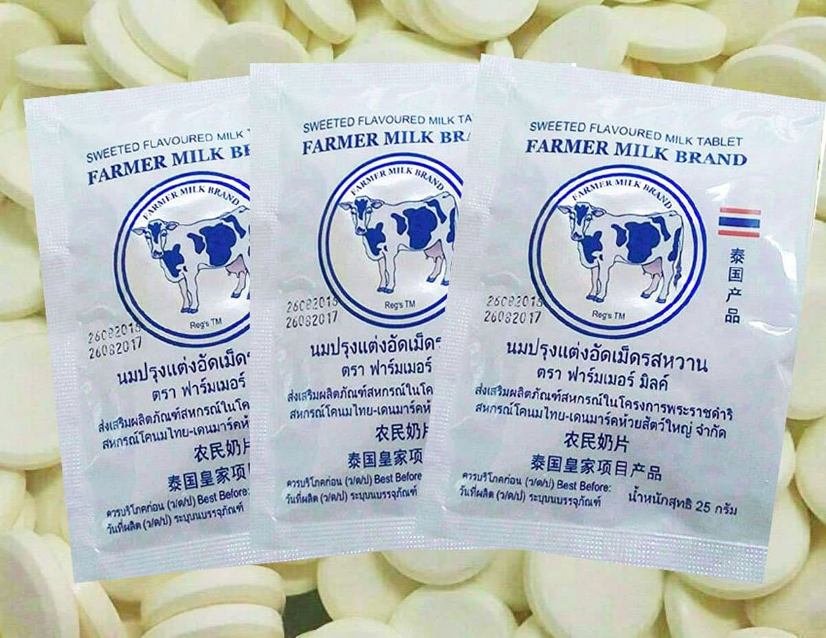 Good Candy Milk Tablet is 3 Bags Farmer milk Brand