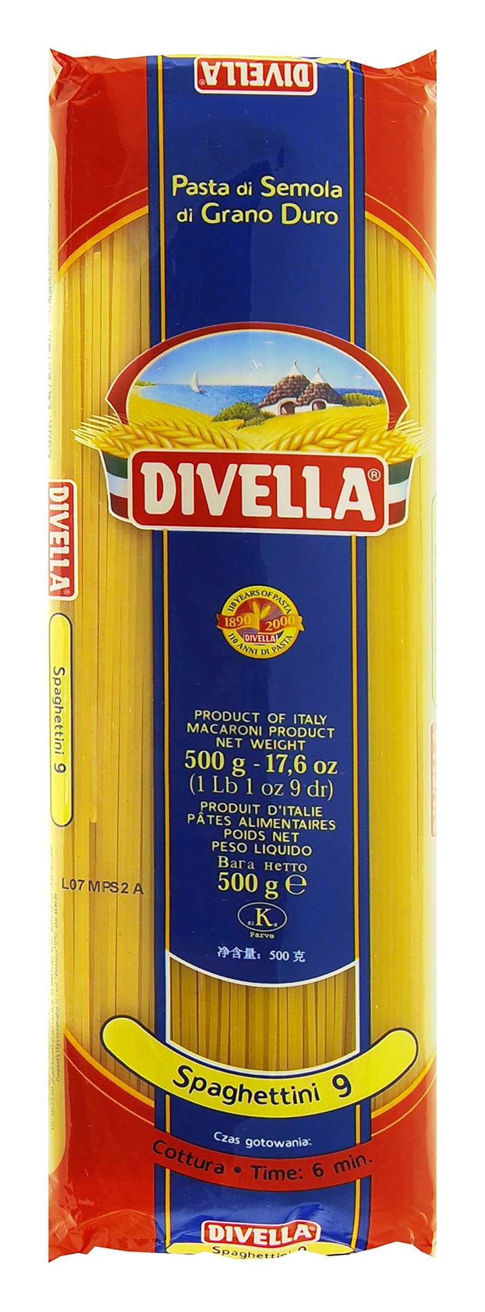 Spaghettini Pasta 500g