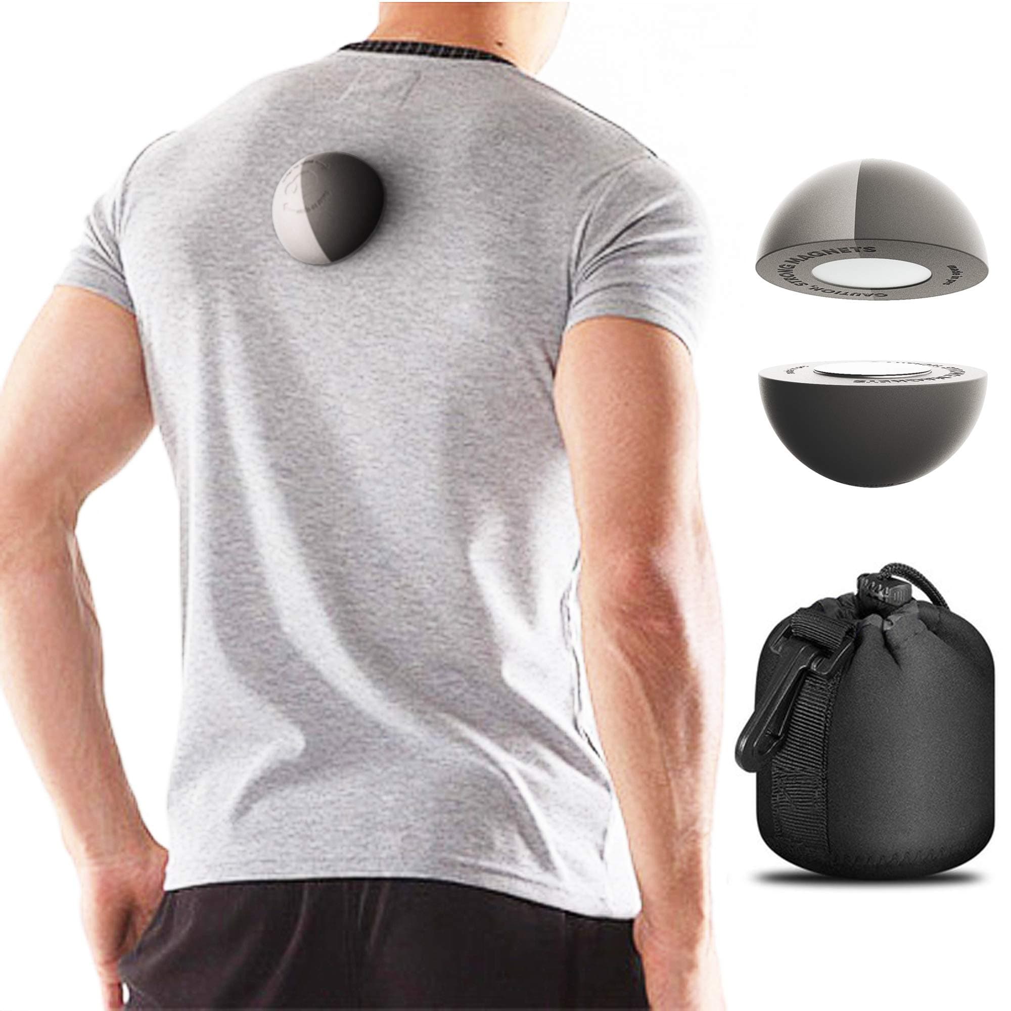 Magnetic Ball for Side Sleep - Calma Plus, Stop Snore Sleep Aid for Back Snorers, Anti Snoring Device for Sleep Apnea, Comfortably Attaches to Any Clothes and Keeps You in a Healthy Sleeping Position