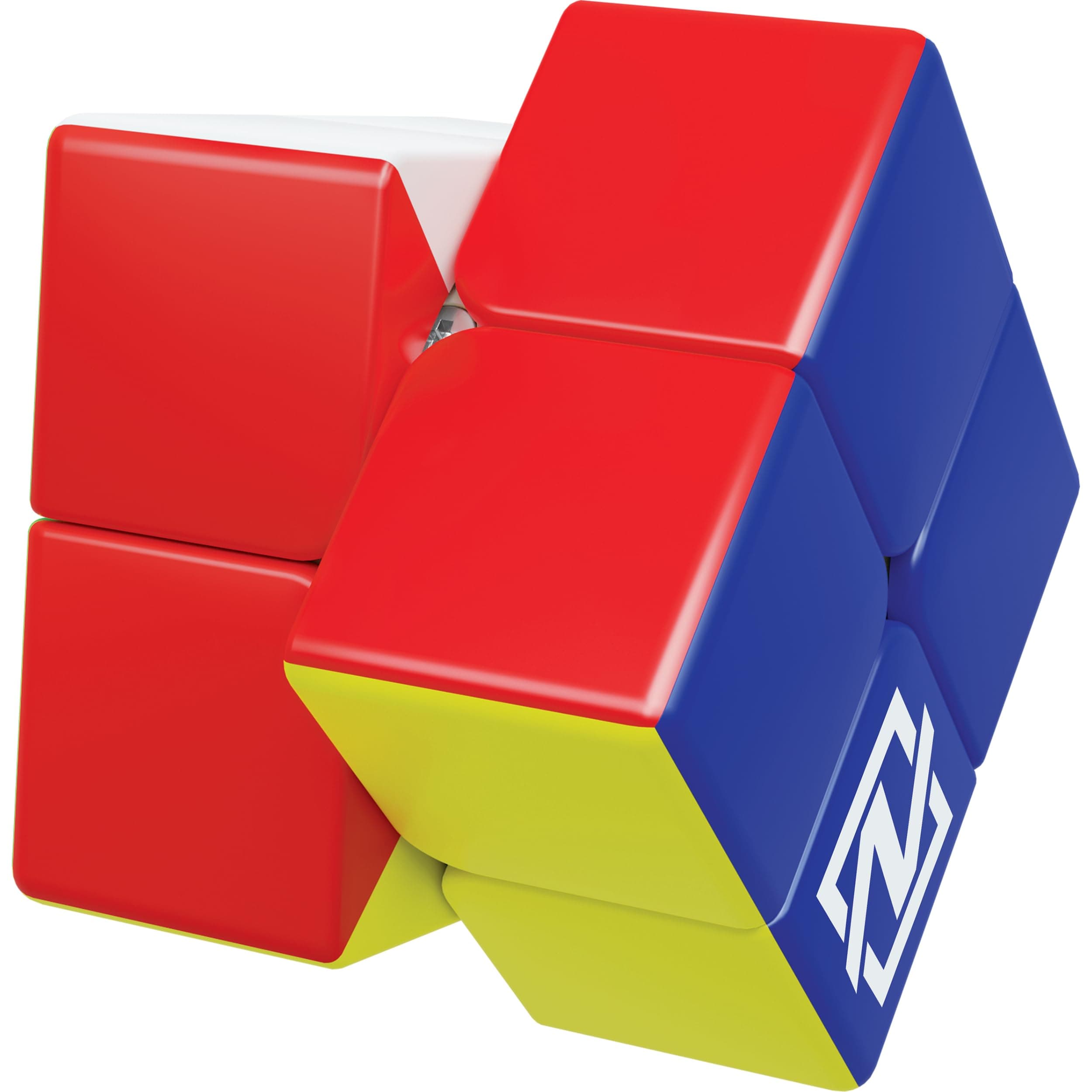Nexcube 2x2 Classic, Speedcuber Cube, Maximum Speed, Sticker-Free with Precise Repositioning and Dual Adjustment System – Multicoloured