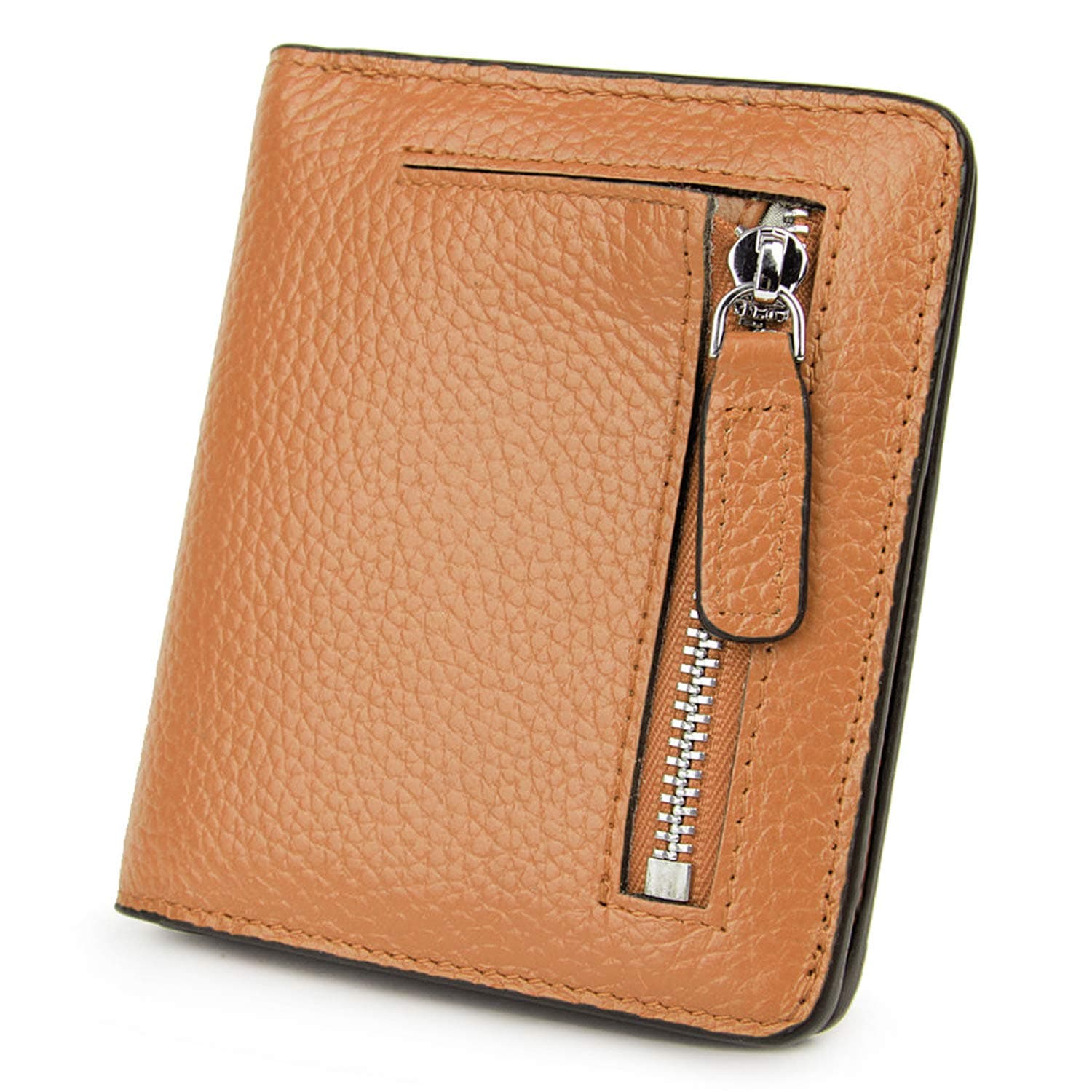 AINIMOER Small Leather Wallet for Women, Ladies Credit Card Holder RFID Blocking Women's Mini Bifold Pocket Purse