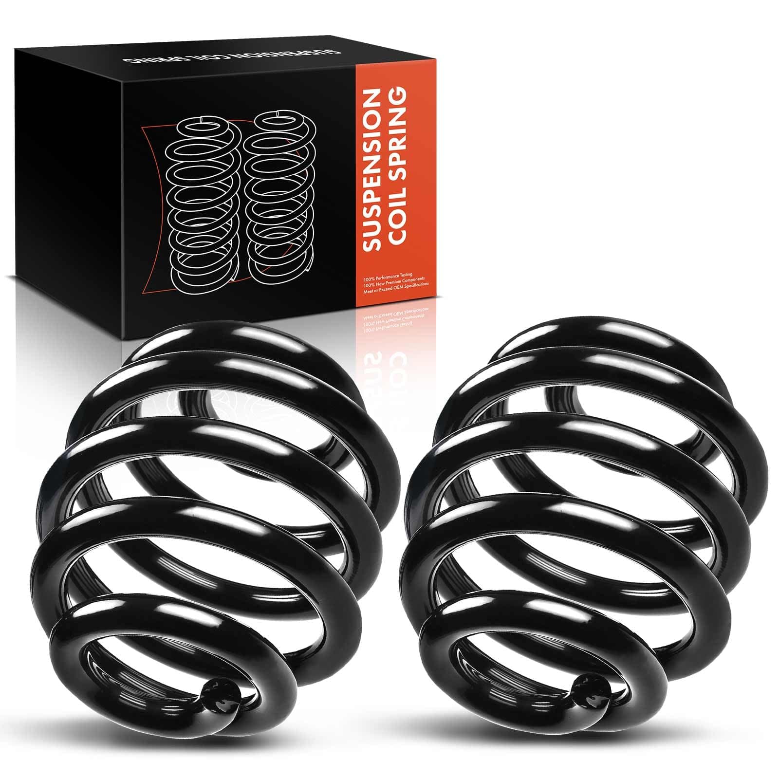 Frankberg 2x Coil Spring Rear axle Compatible with A3 8L1 Hatchback 1996-2003 TT 8N3 8N9 Coupe Convertible 1998-2006 Replace# 1J0511115DD